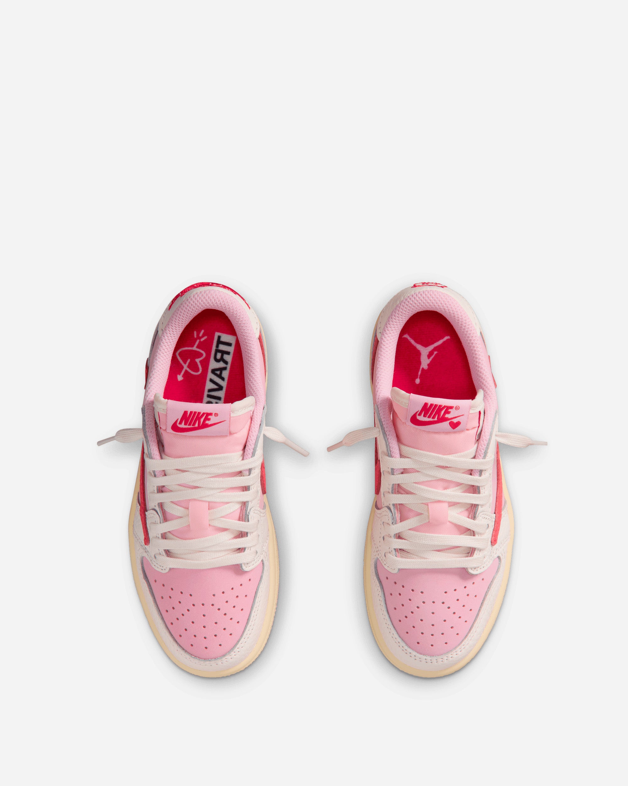Jordan Brand Jordan Brand x Travis Scott Air Jordan 1 Low OG "Tropical Pink" (kids) SAIL/TROPICAL PINK-SHY PINK-MUSLIN IQ7605-101