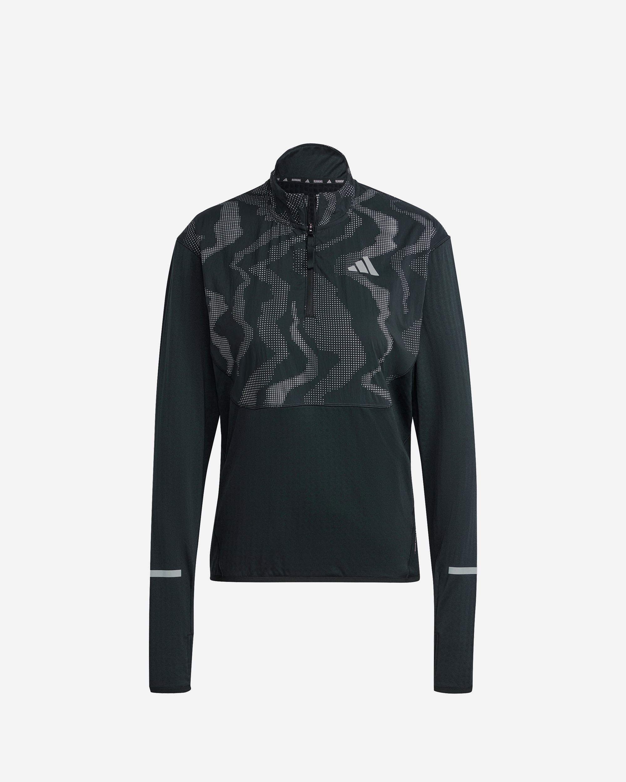 Adidas Running Ultimate Hi Vis Reflective 1/2 Zip Black JN7143