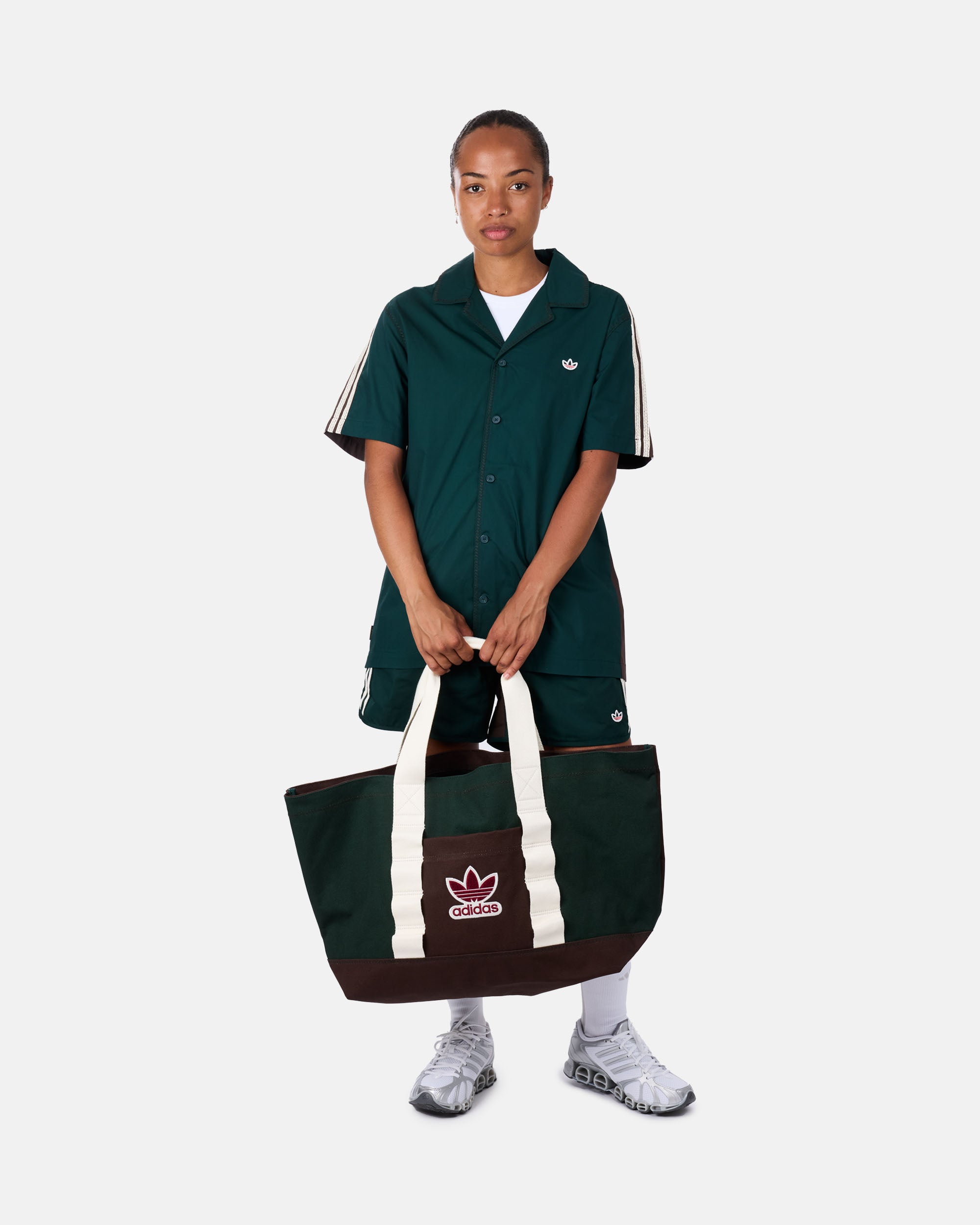 adidas Originals adidas Originals x CLOT Bowling Shirt DBROWN JP3870