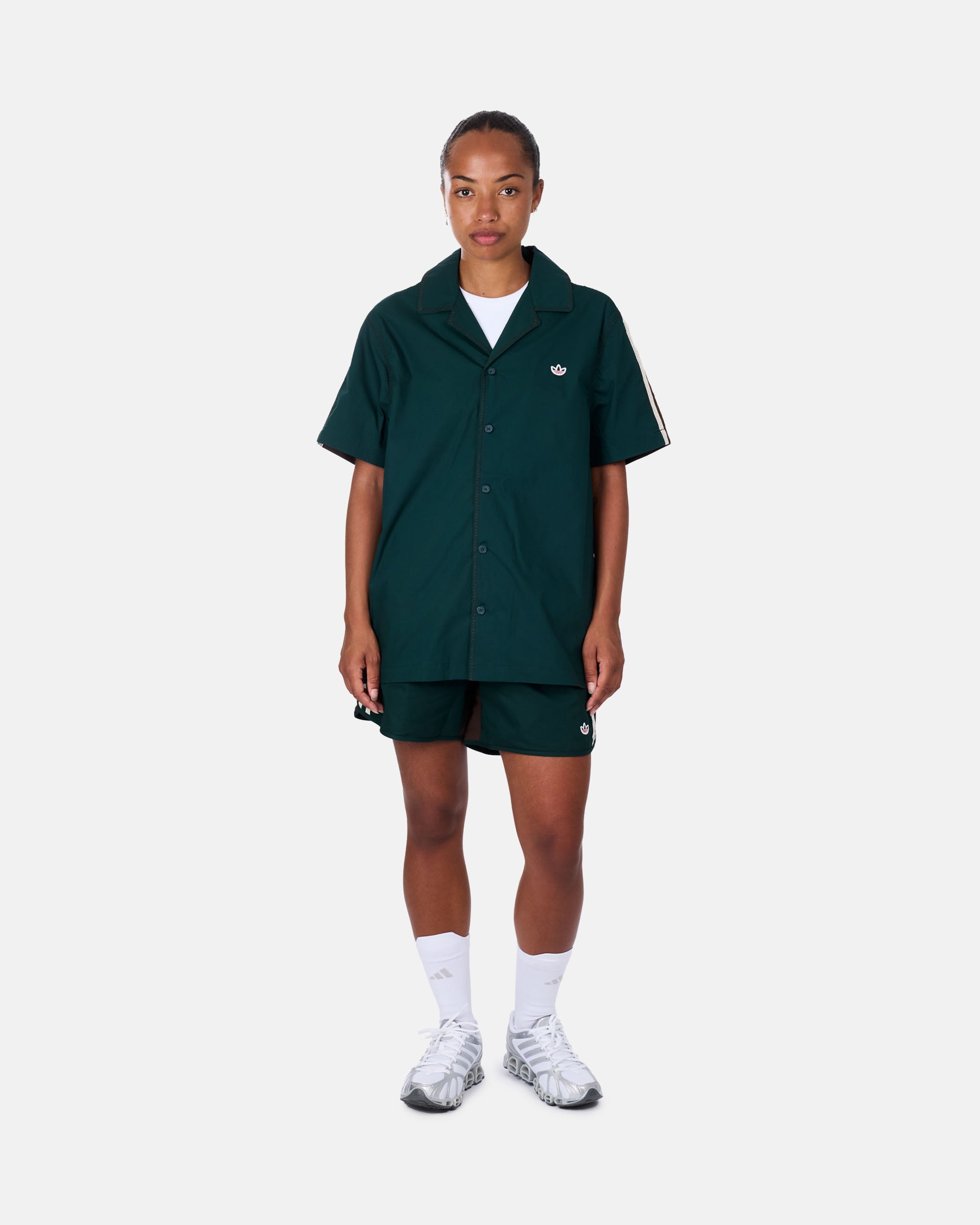 adidas Originals adidas Originals x CLOT Bowling Shirt DBROWN JP3870