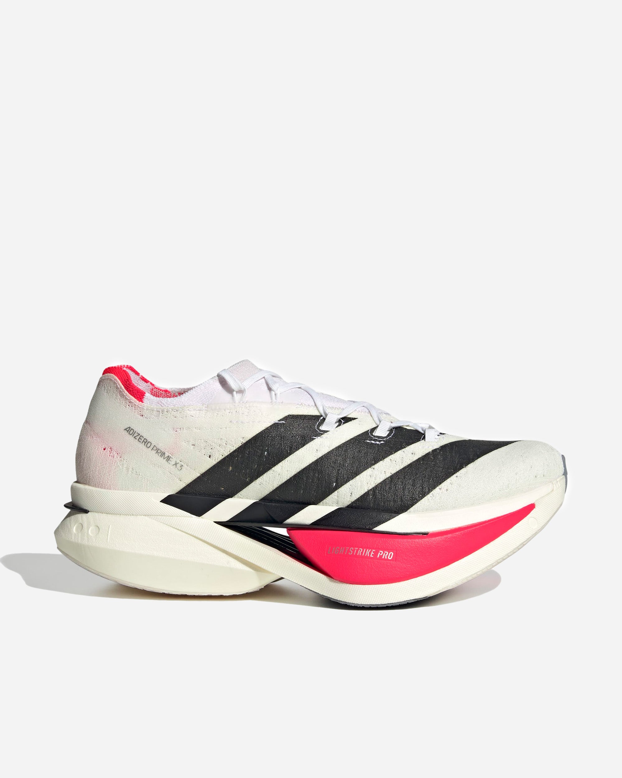Adidas Running Adizero Prime X3 Strung Cloud White Black / Lucid red JR2597