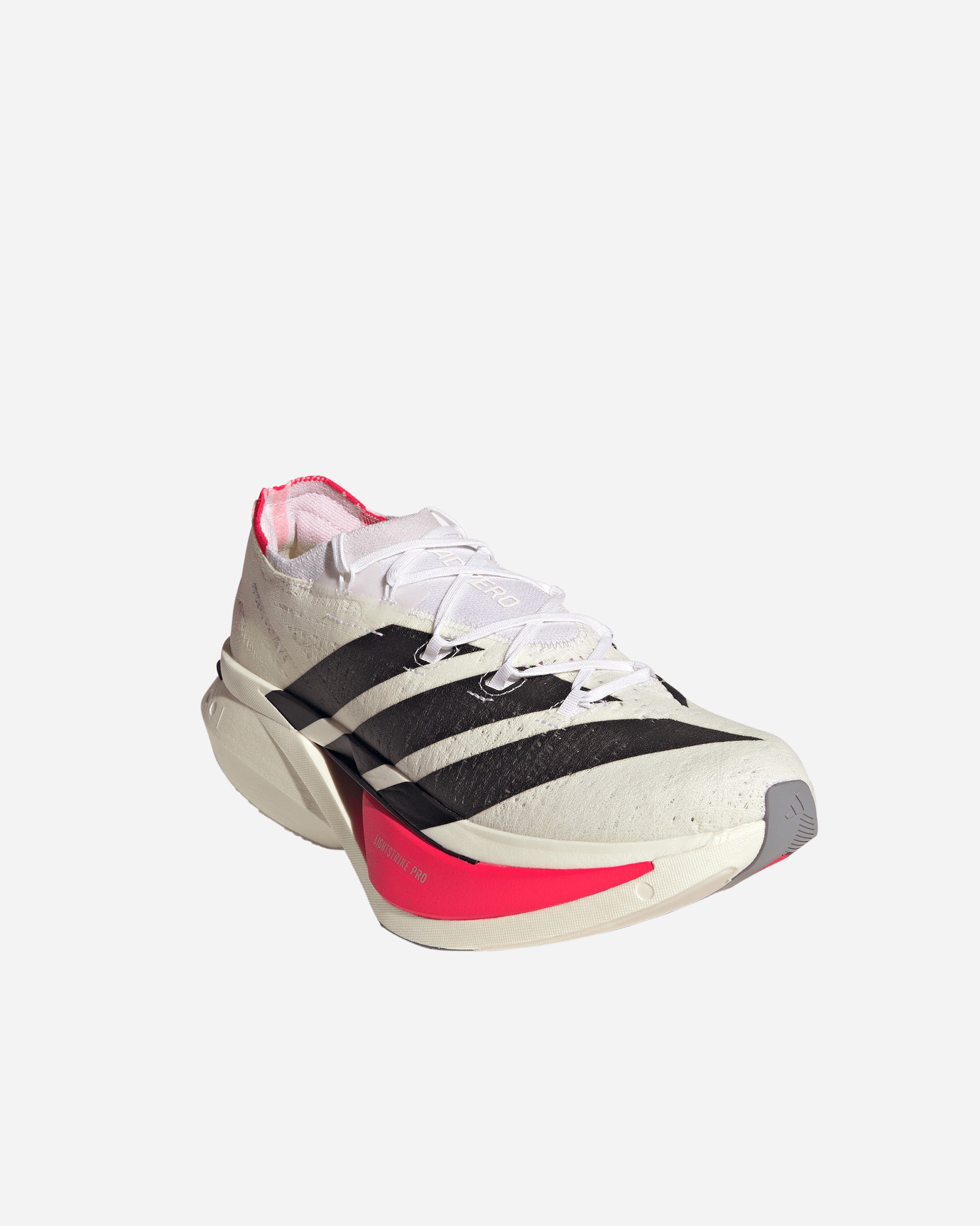 Adidas Running Adizero Prime X3 STRUNG Cloud White Black / Lucid red JR2597