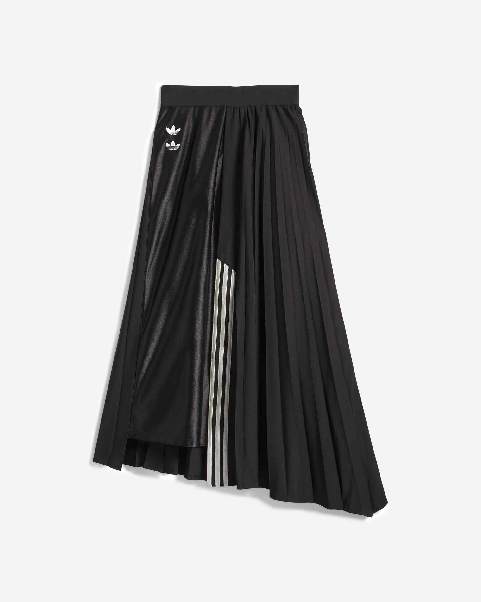 adidas×Willy Chavarria WC DAZZLE PLEAT WILLY CHAVARRIA X ADIDAS Black Dazzle Pleated Skirt - MACHINE-A