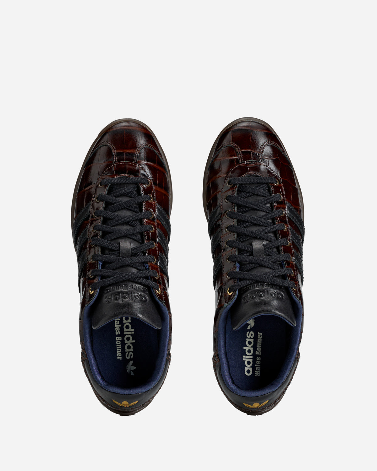 adidas Originals adidas Originals x Wales Bonner Gazelle Croc dark brown/core black/gold met. KK0733