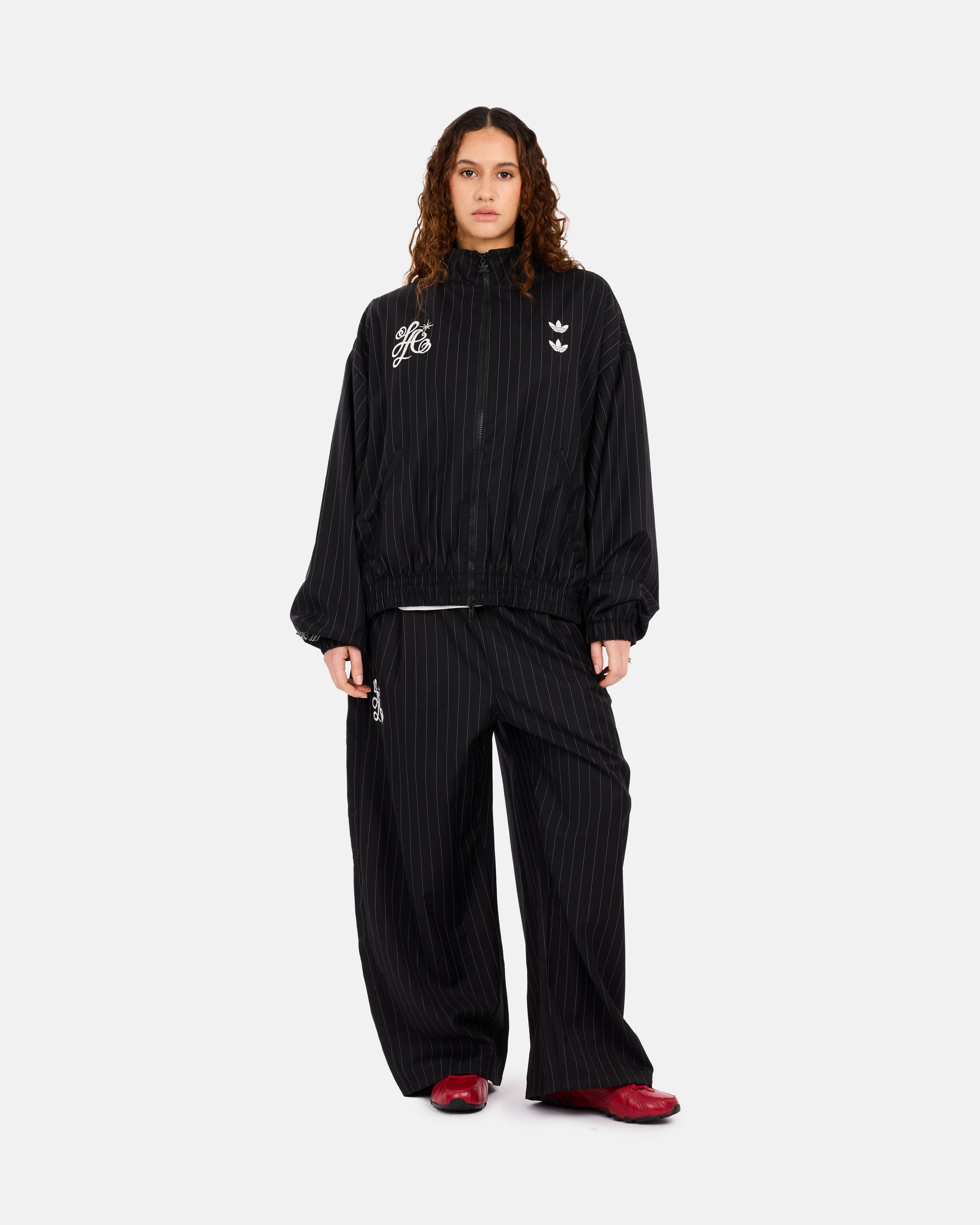 adidas Originals adidas Originals x Willy Chavarria Pinstripe Track Jacket BLACK/WHITE KR8696