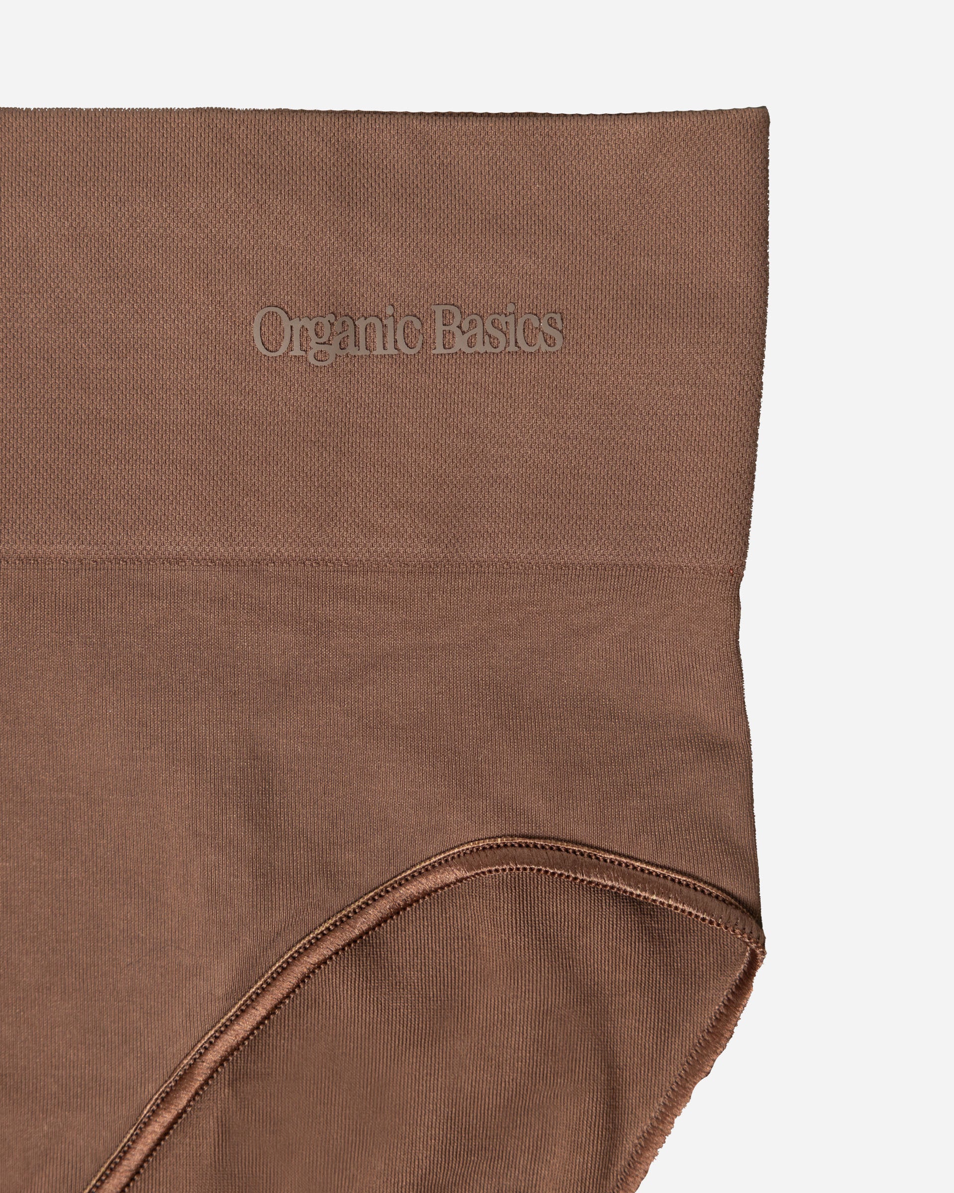Organic Basics Smooth High-Leg Briefs Walnut OB110021-Walnut