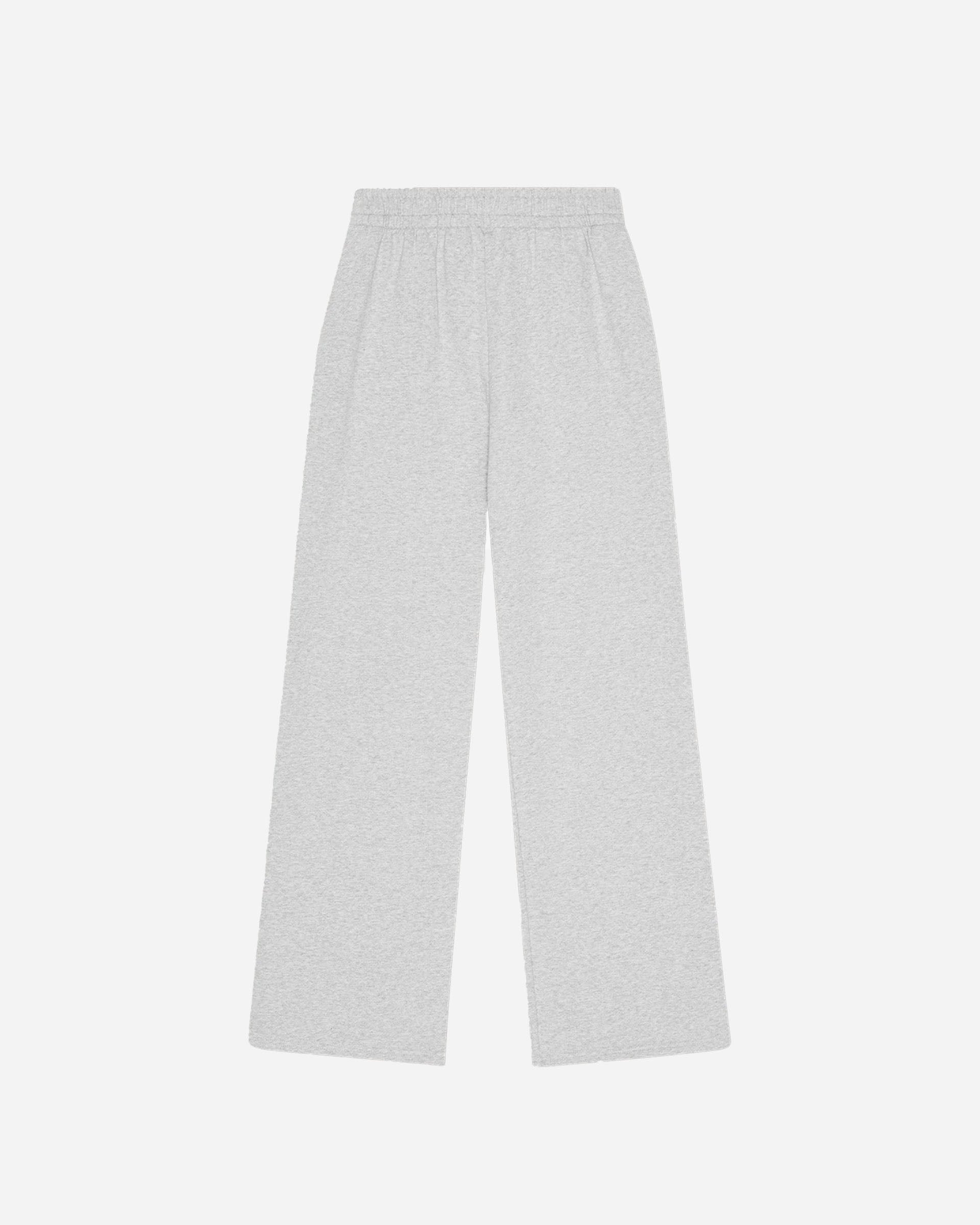 Organic Basics Weekend Straight Leg Sweatpants Misty Grey Melange OB420022-0024