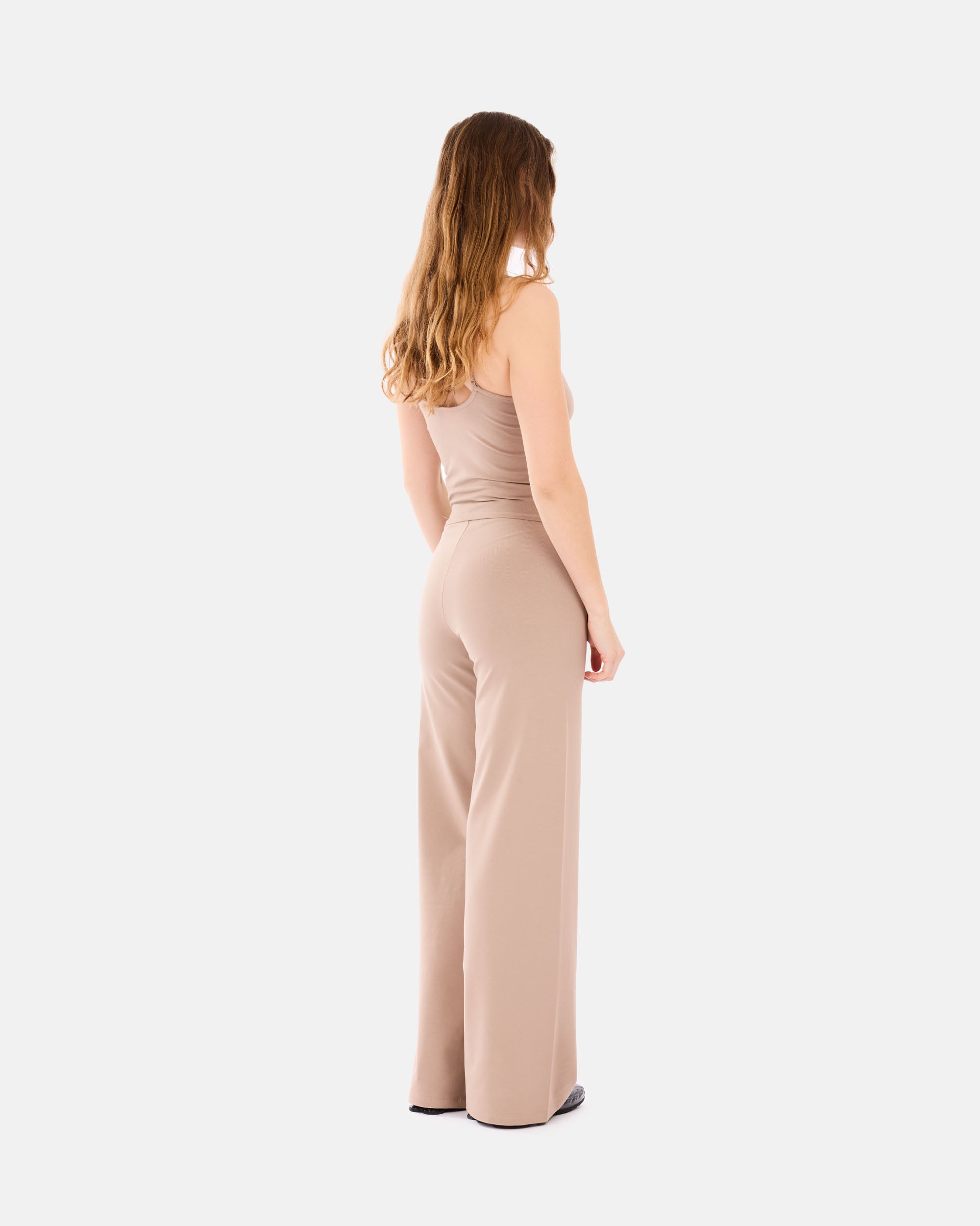 Organic Basics Core Straight Leg Pants Dune OB420033
