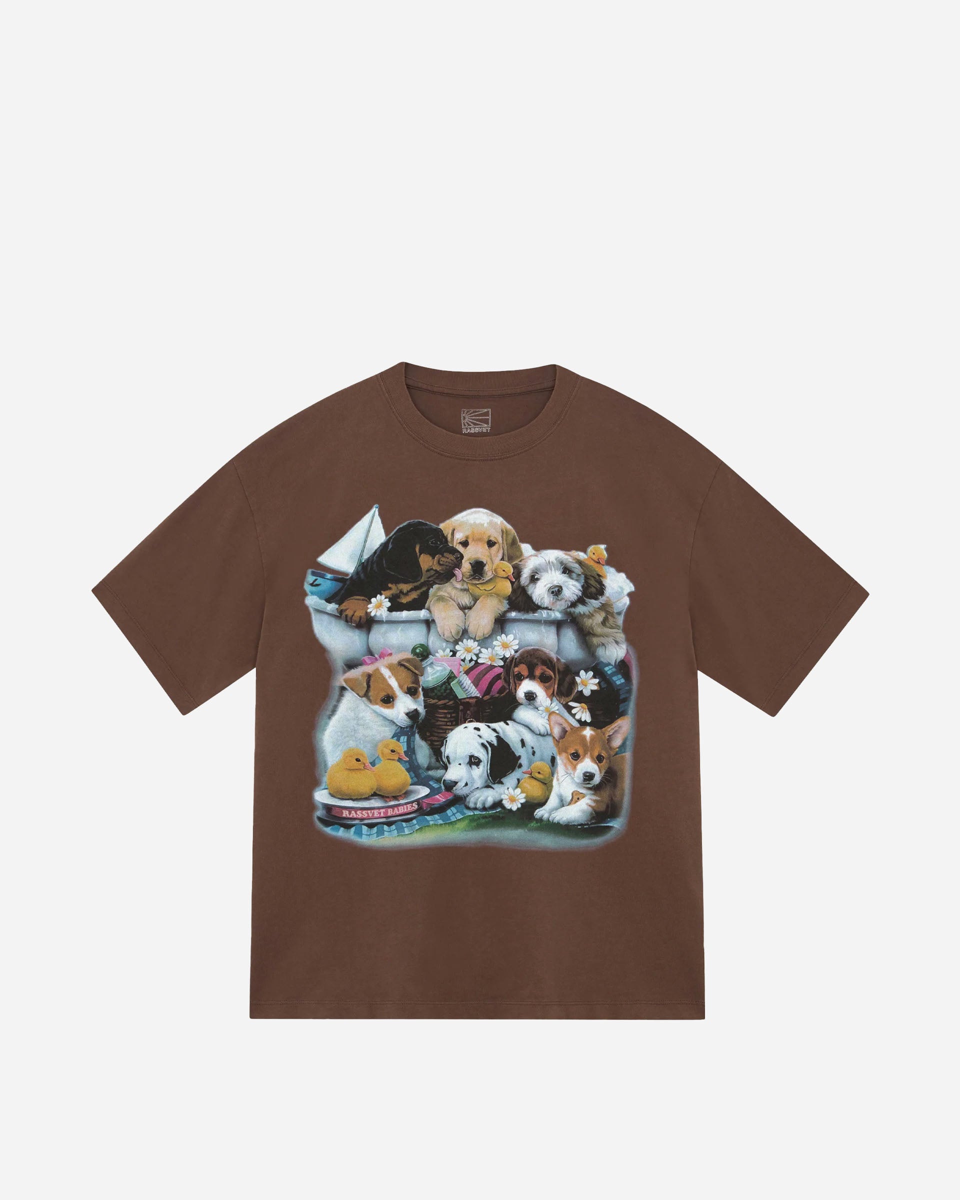 RASSVET Babies T-shirt Knit BROWN PACC17T003-BROWN