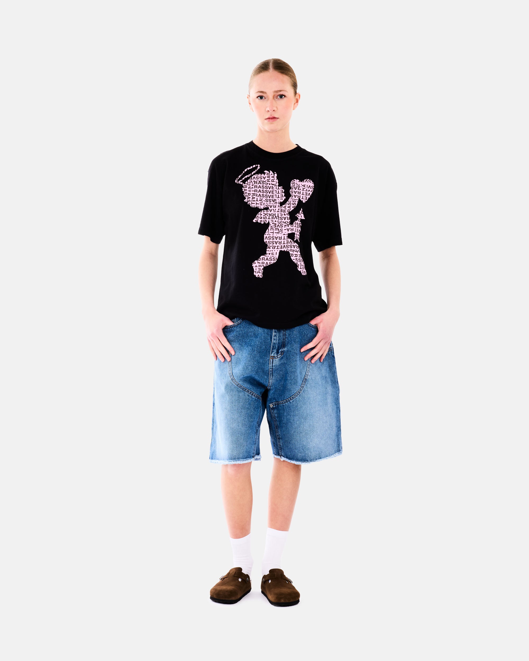 RASSVET CUPID TEE SHIRT BLACK PACC18T006