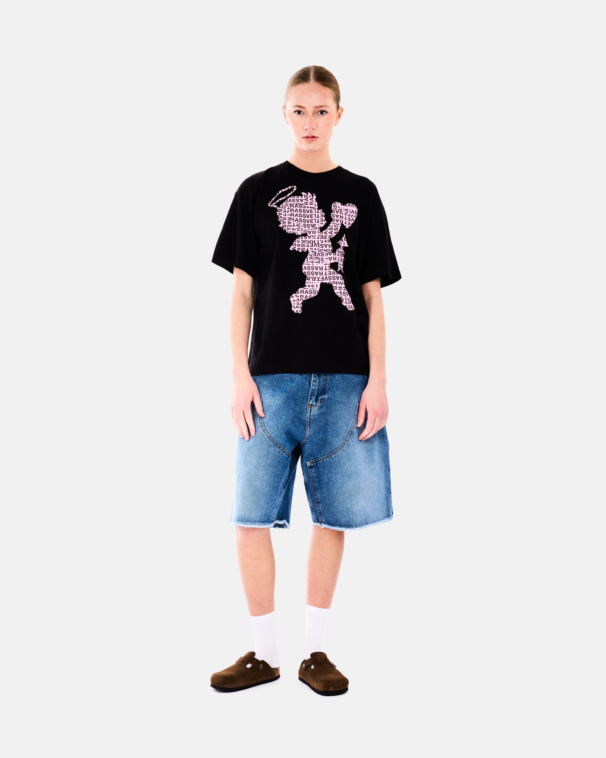 RASSVET CUPID TEE SHIRT BLACK PACC18T006