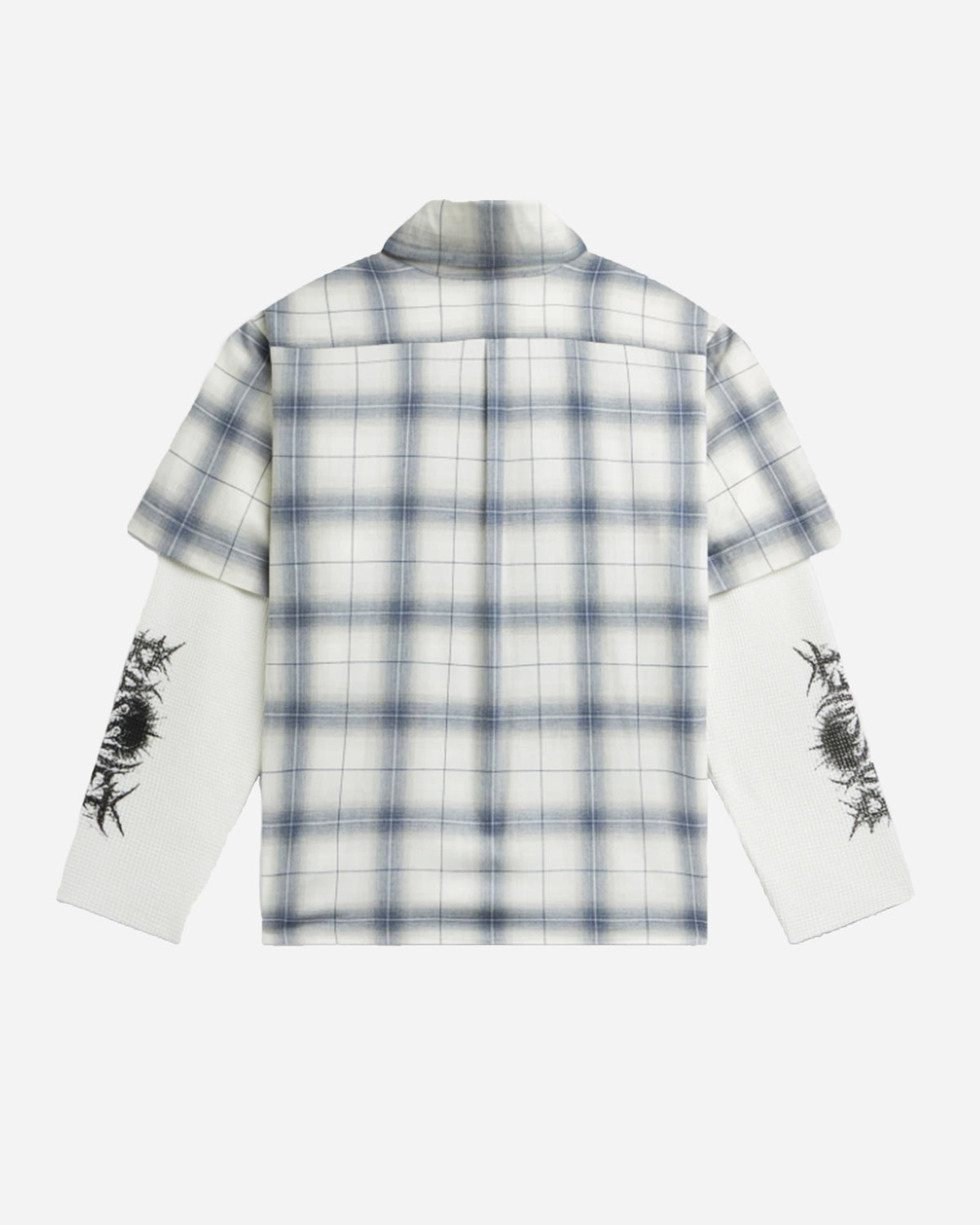 RASSVET Doom Waffle Work LS Overshirt GREY PACC19B005