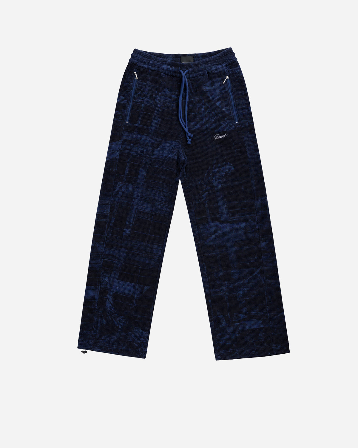 RASSVET Concealed Washed Waffle Thermal Pants BLUE PACC19P009