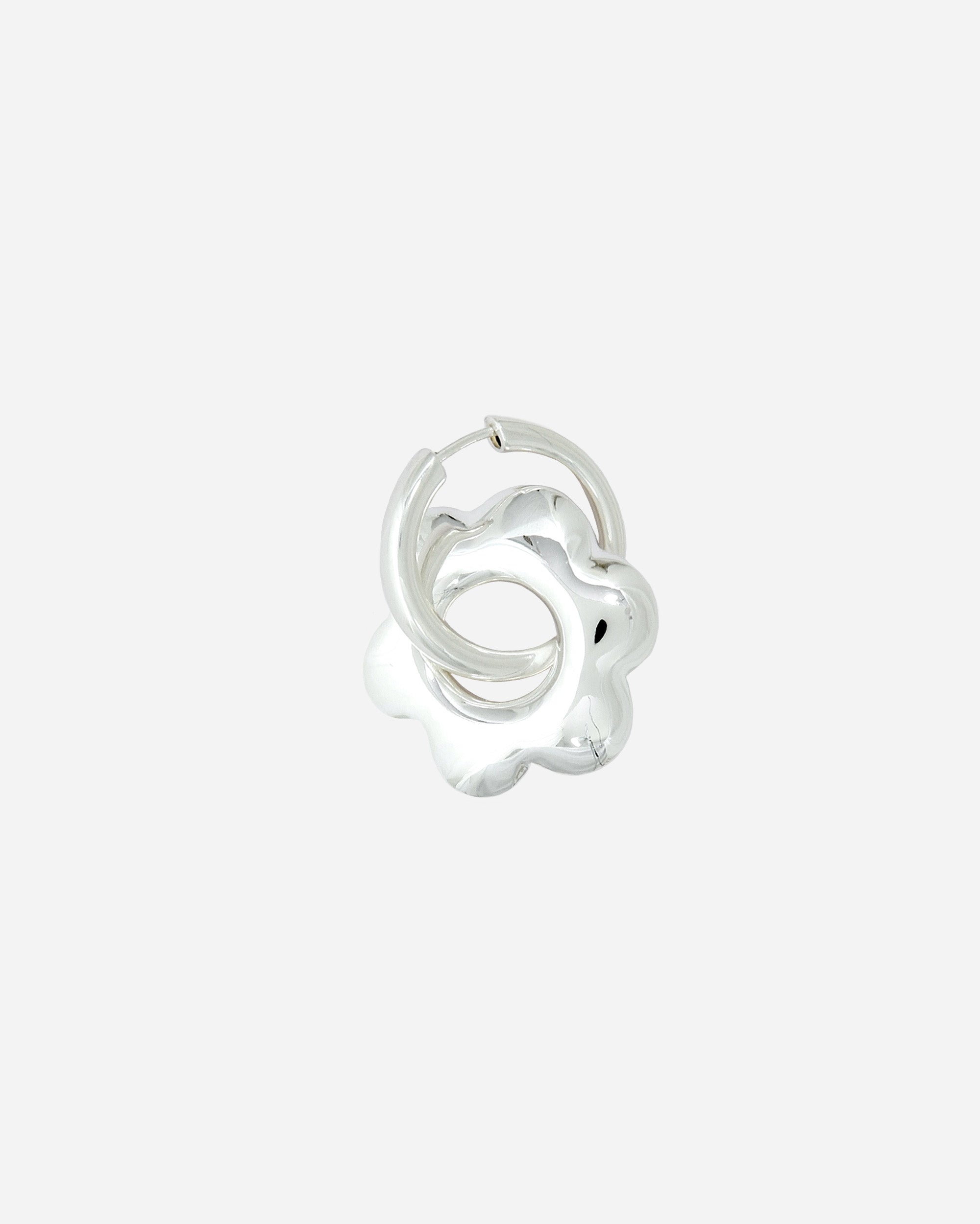 PRAWN Flower Hoop Recycled 925 sterling silver PR-E016