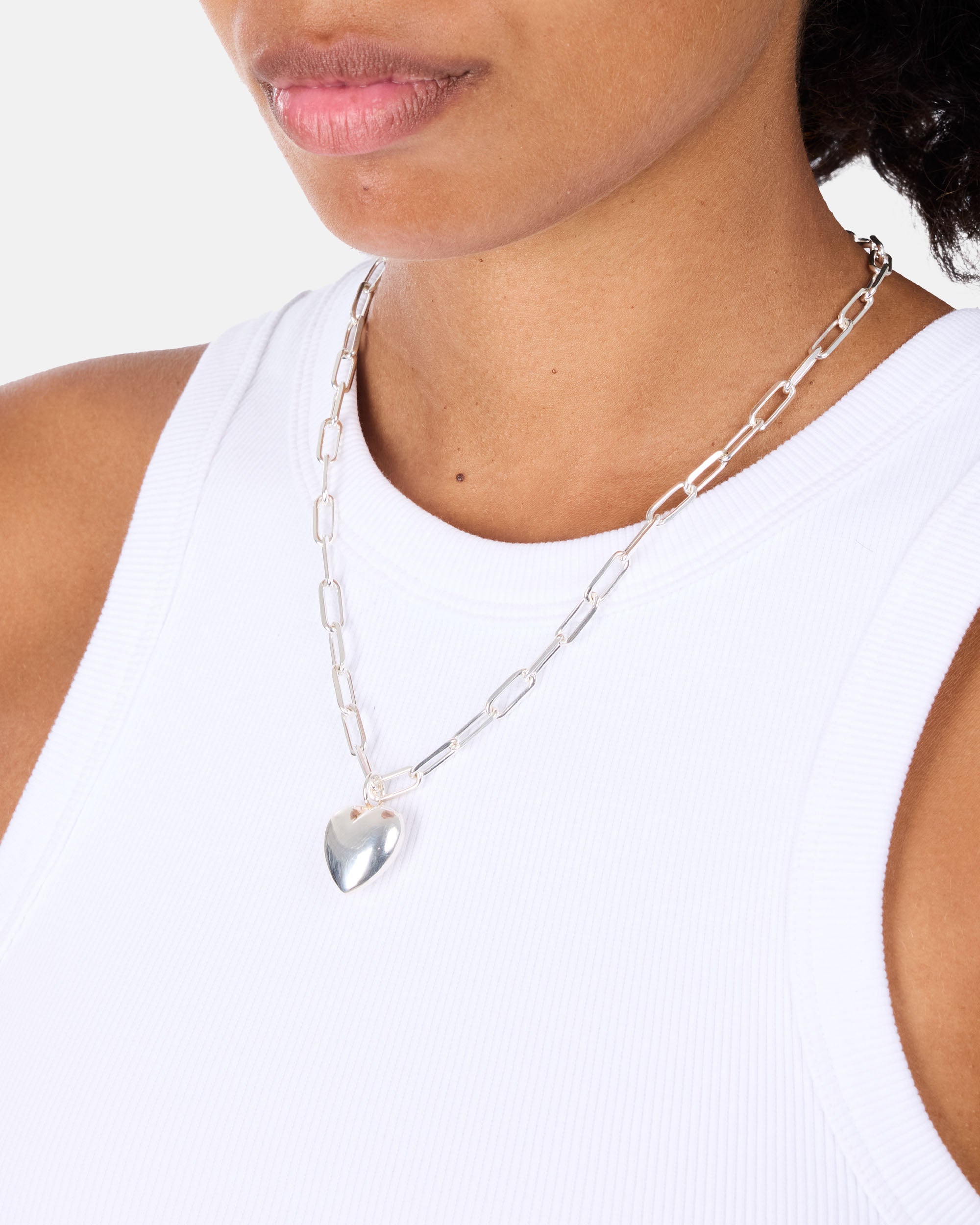 PRAWN Heart Necklace Sterling Silver PR-N001