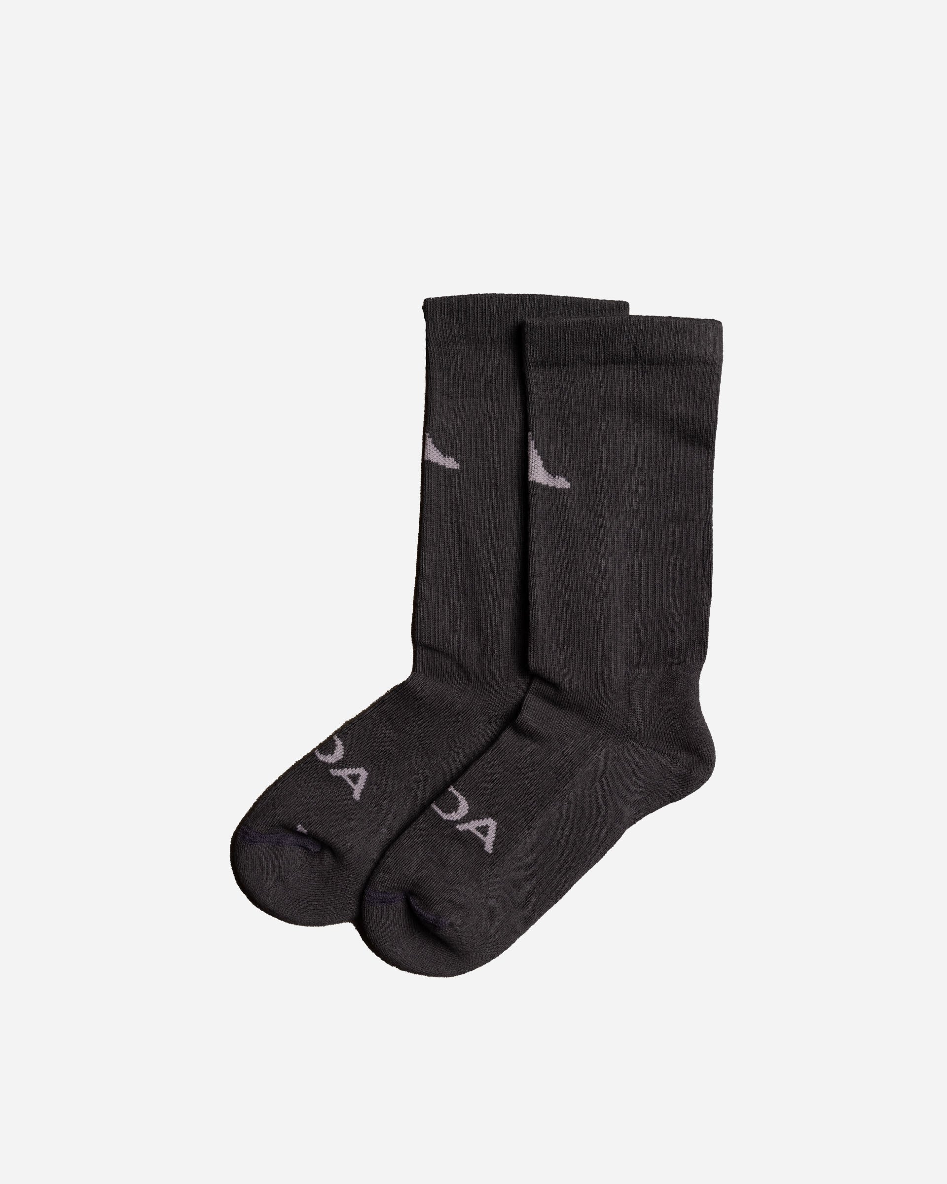 ROA Logo Biofil Socks Black RBMW0408YA51-BLK
