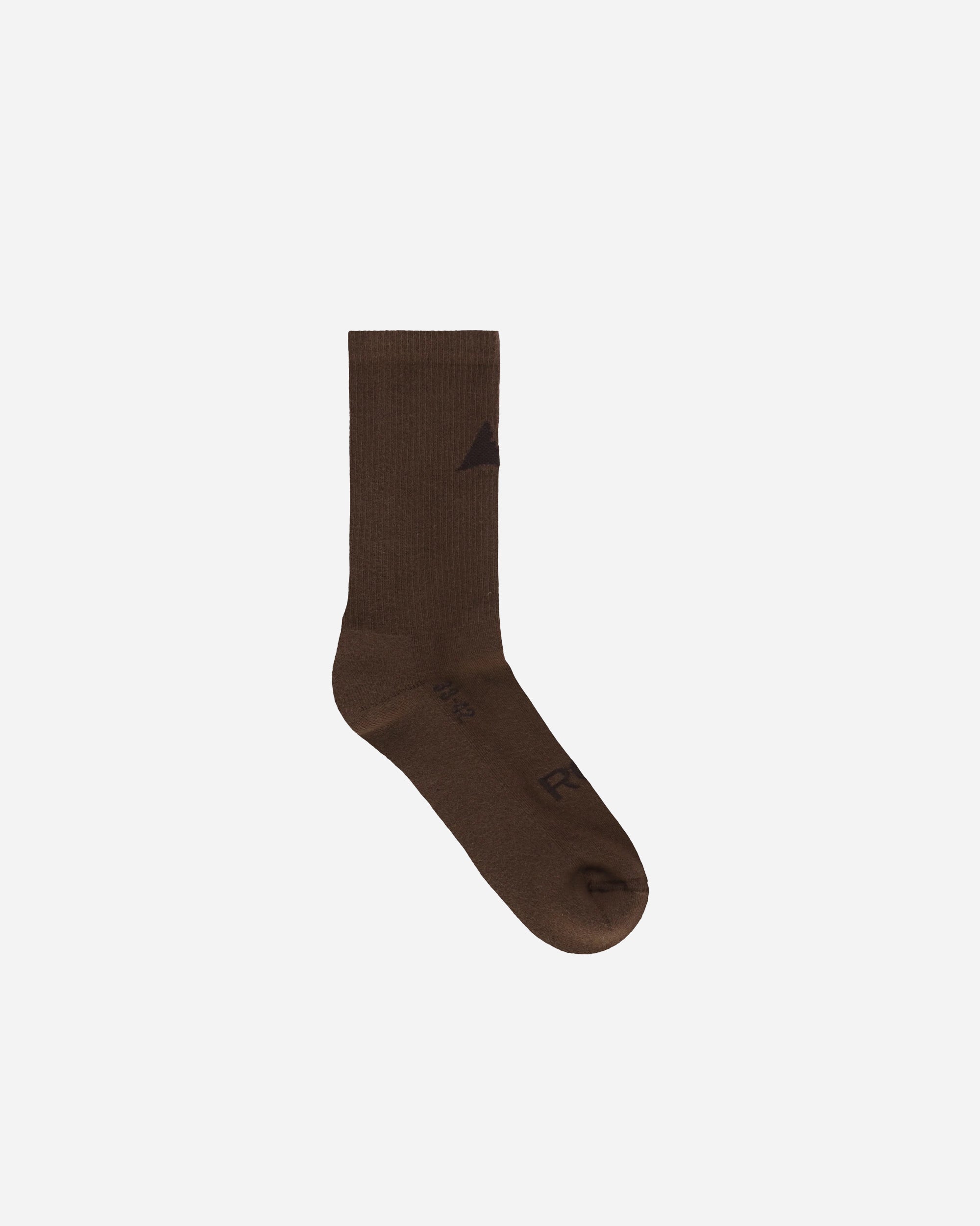 ROA Logo Socks Brown RBMW0408YA51-BRW0003
