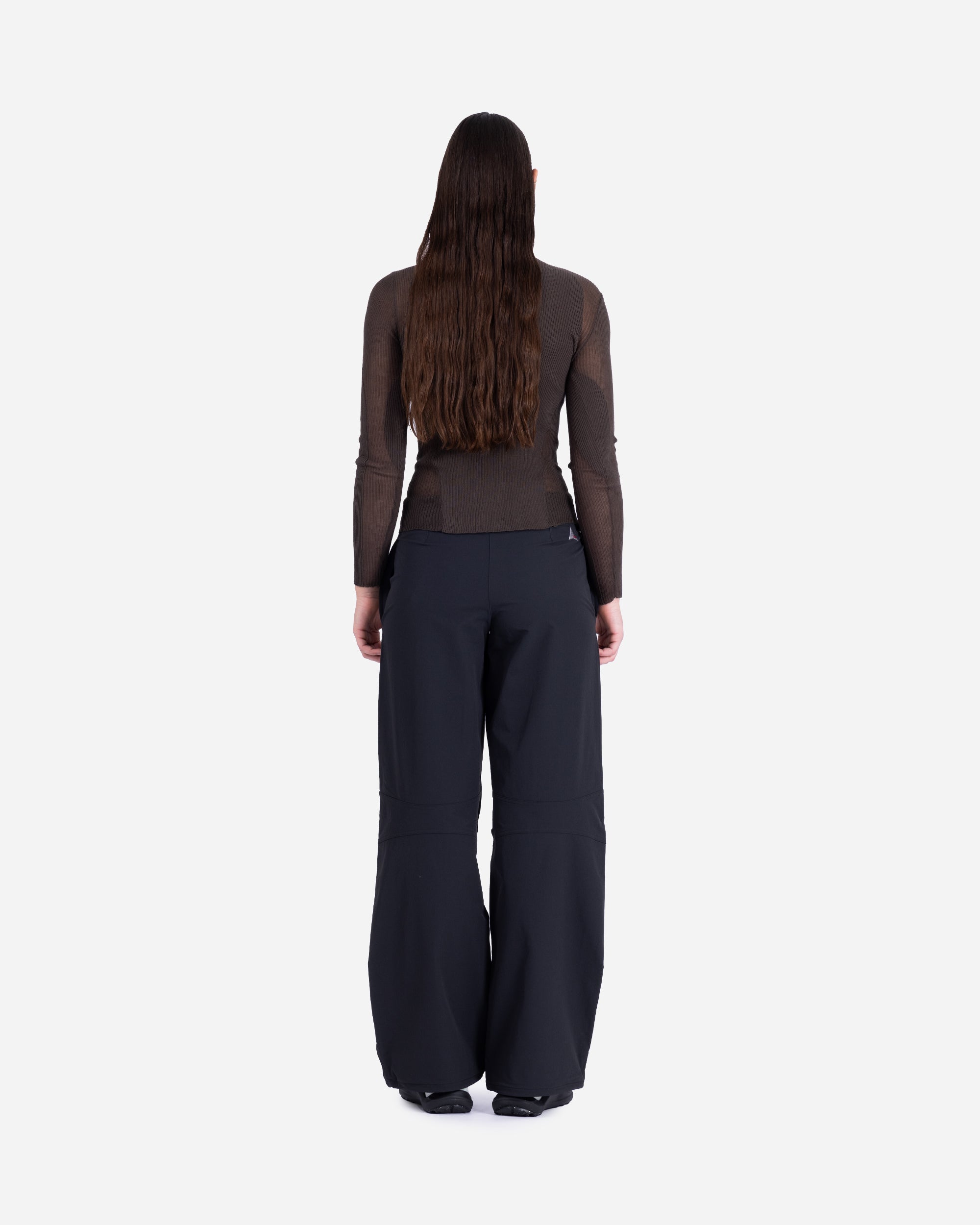 ROA Sheer Knit Dark Brown RBWW042YA18-BRW0003