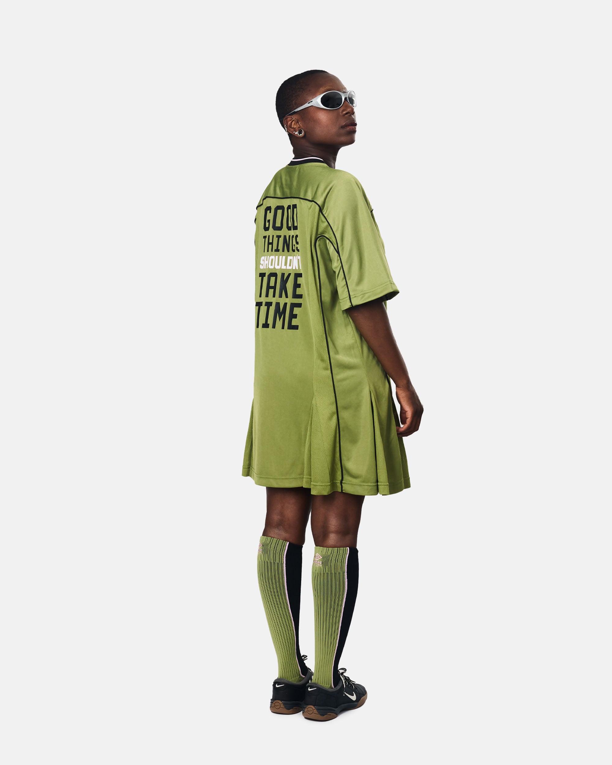 STINE GOYA Stine Goya x UMBRO Jersey Tee Dress Grasshopper SG-EX25-D160-2426