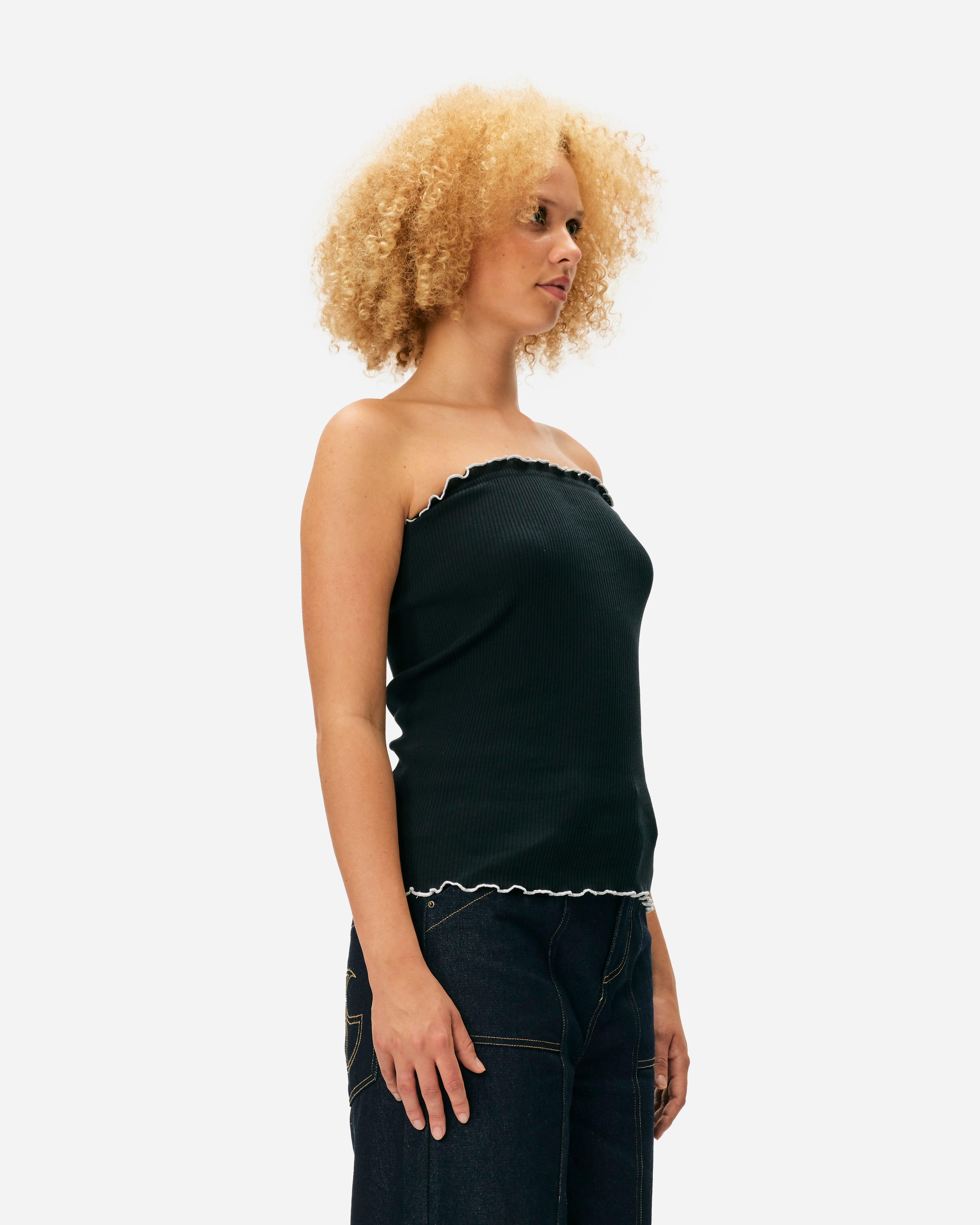 OpéraSPORT Rosette sømløs tube top Black SS1-Black