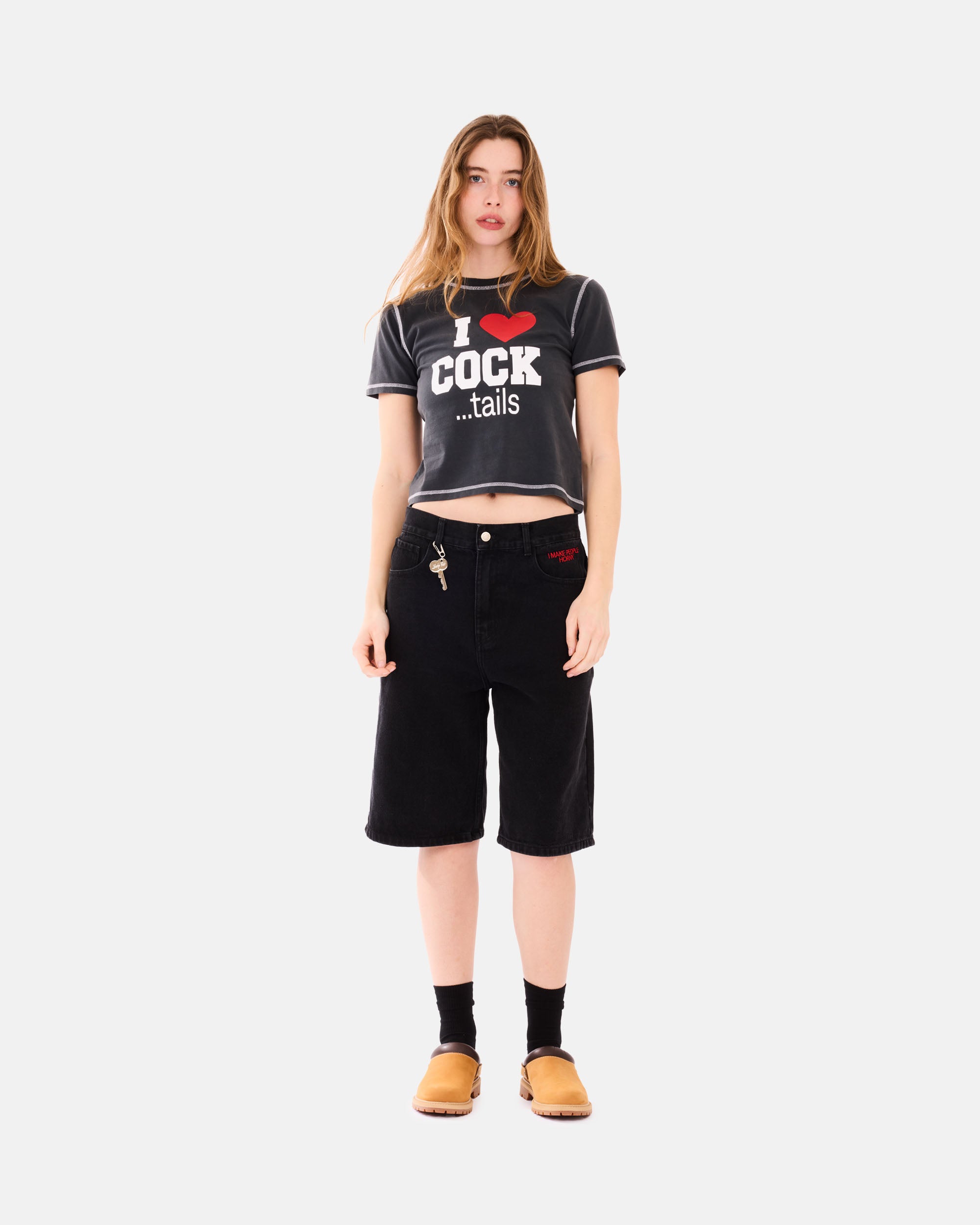 Carne Bollente Heart On, Hard On OFF BLACK SS26SH0201_Off-Black