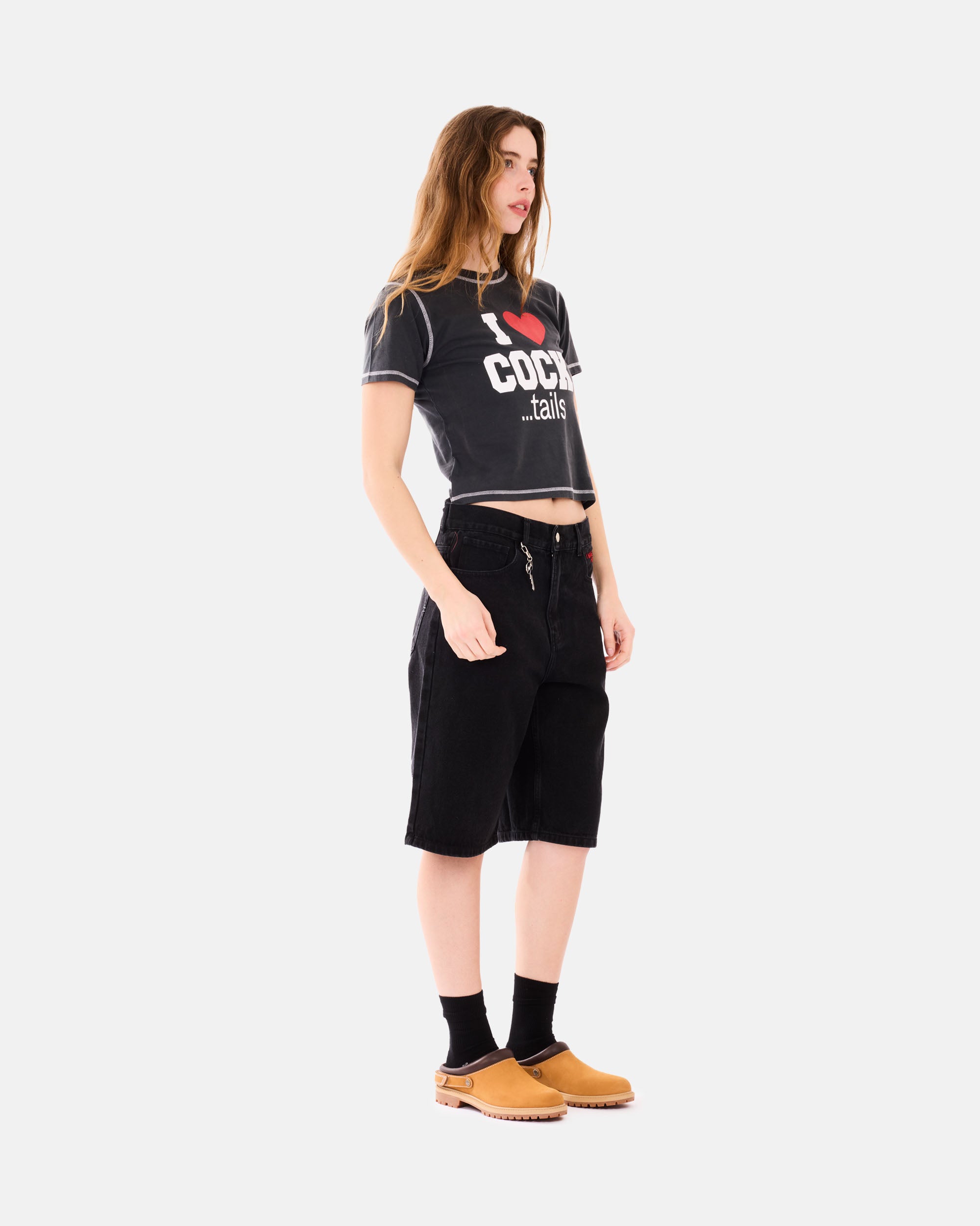 Carne Bollente Heart On, Hard On OFF BLACK SS26SH0201_Off-Black