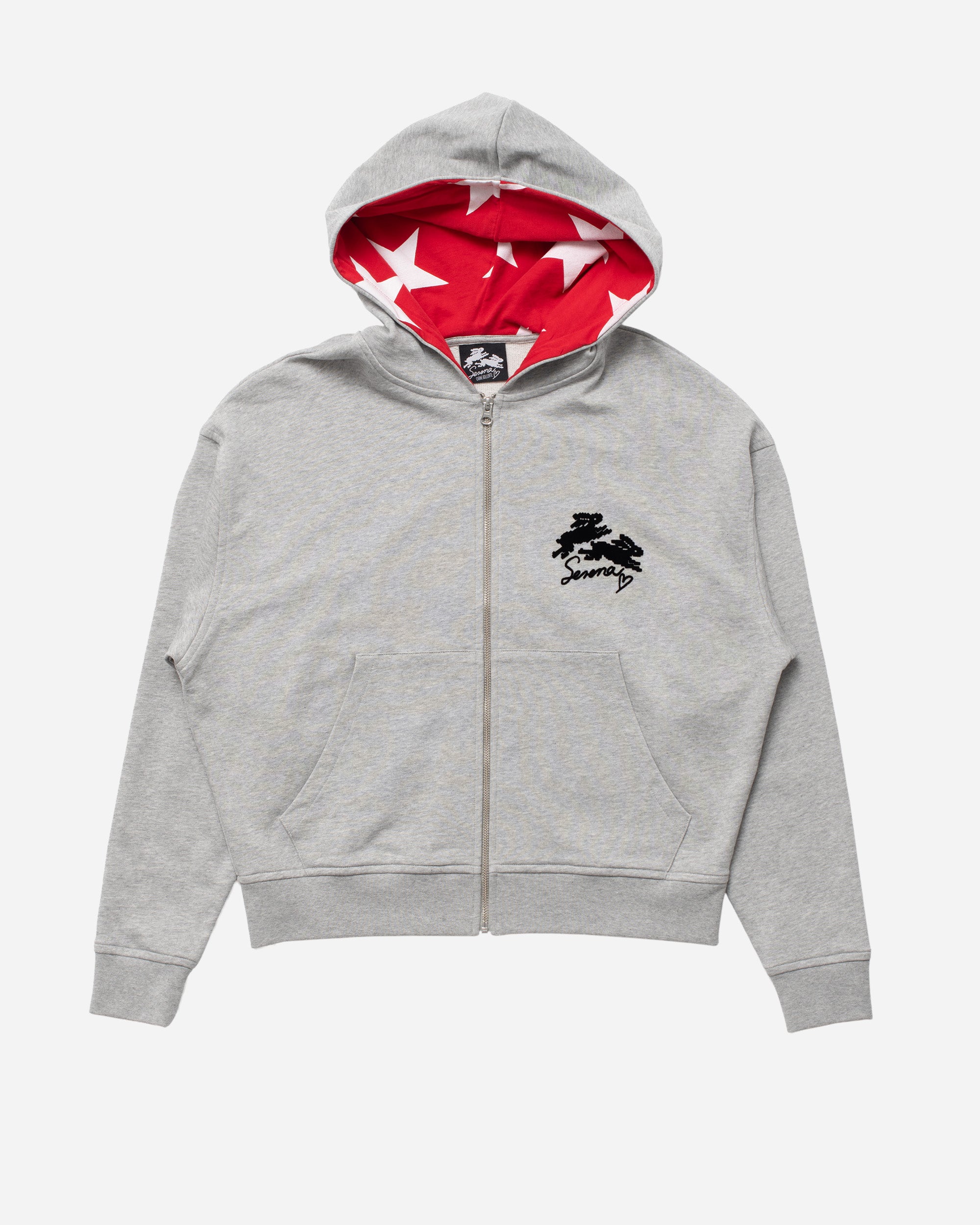 Carne Bollente Stars and Studs GREY & OFF RED SS26ZHC0101_MG