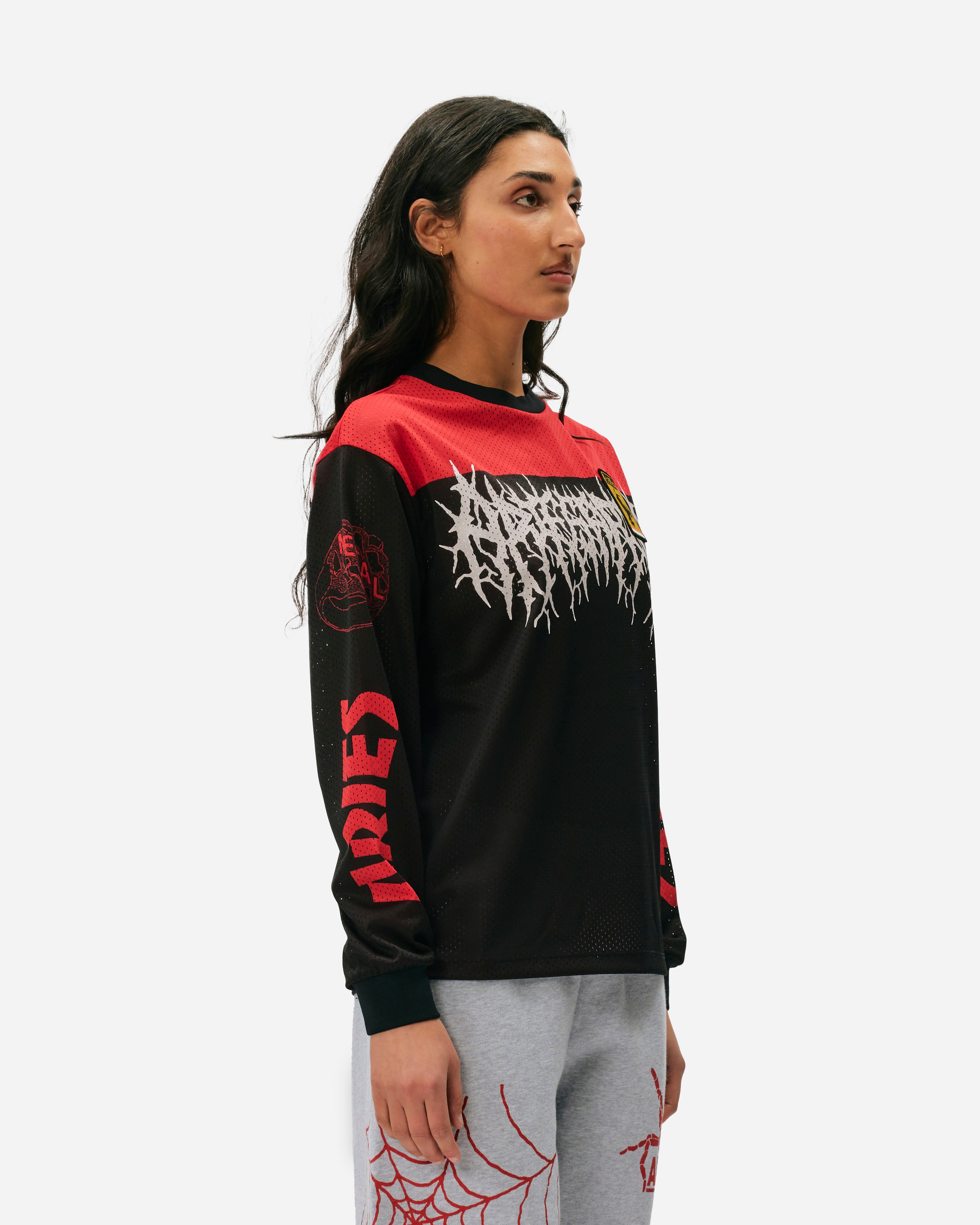 ARIES Airtex Metal T-shirt Black/Red SUAR40023X-BLKRD