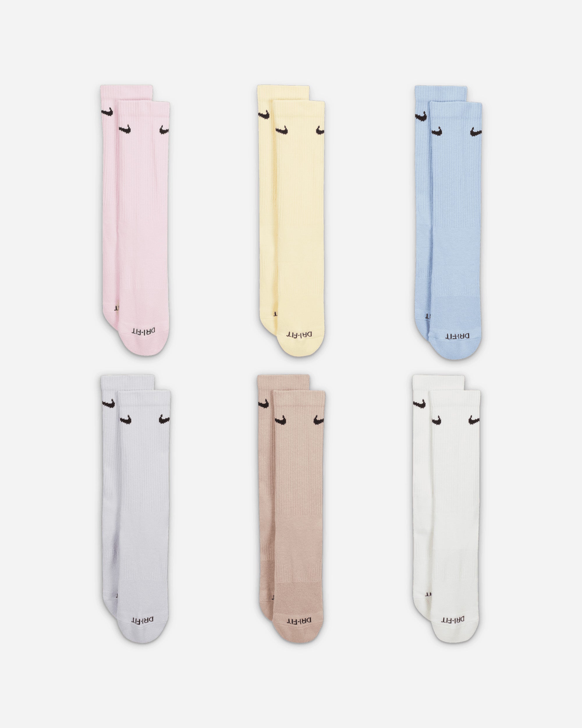 Nike Everyday Plus Cushioned Socks (6 pairs) MULTI-COLOR SX6897-906