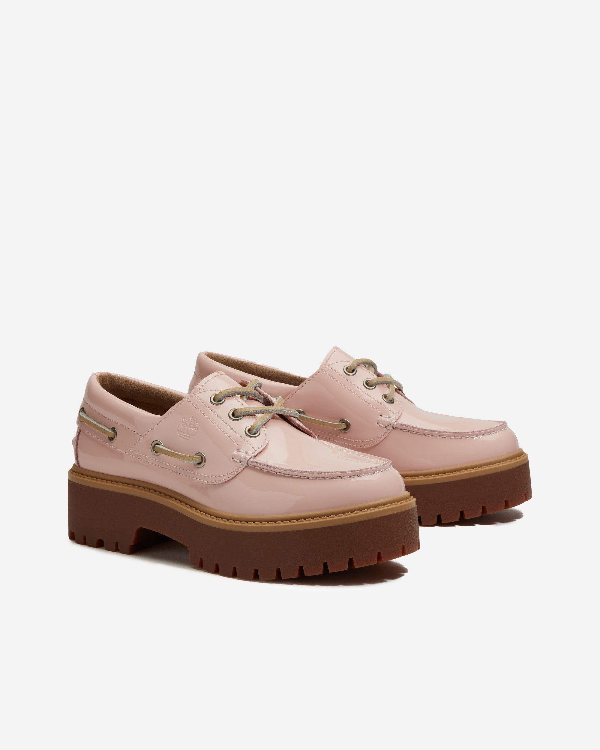Timberland Stone Street Boat Shoe LIGHT PINK PATENT TB0A2GVFA5H1