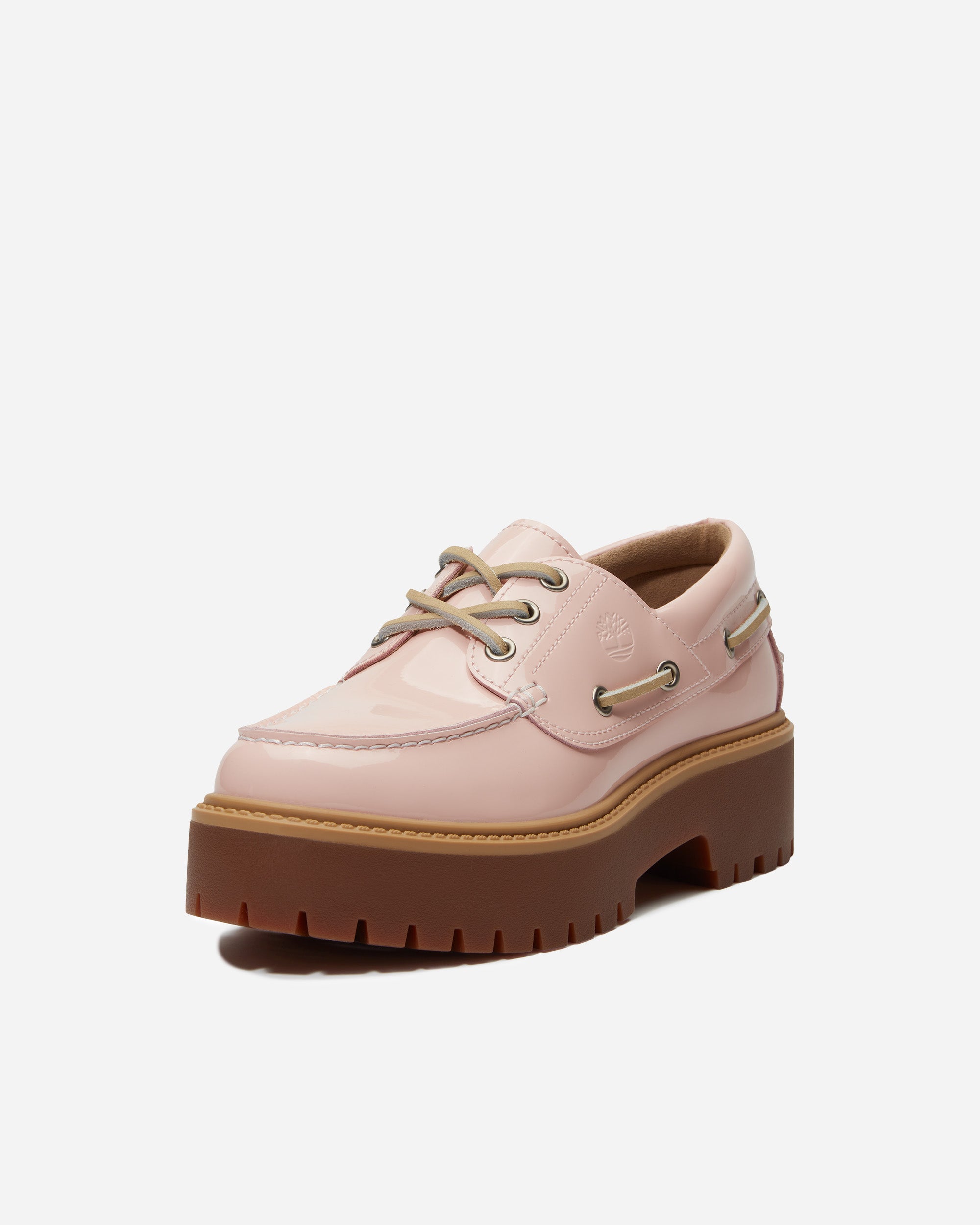 Timberland Stone Street Boat Shoe LIGHT PINK PATENT TB0A2GVFA5H1