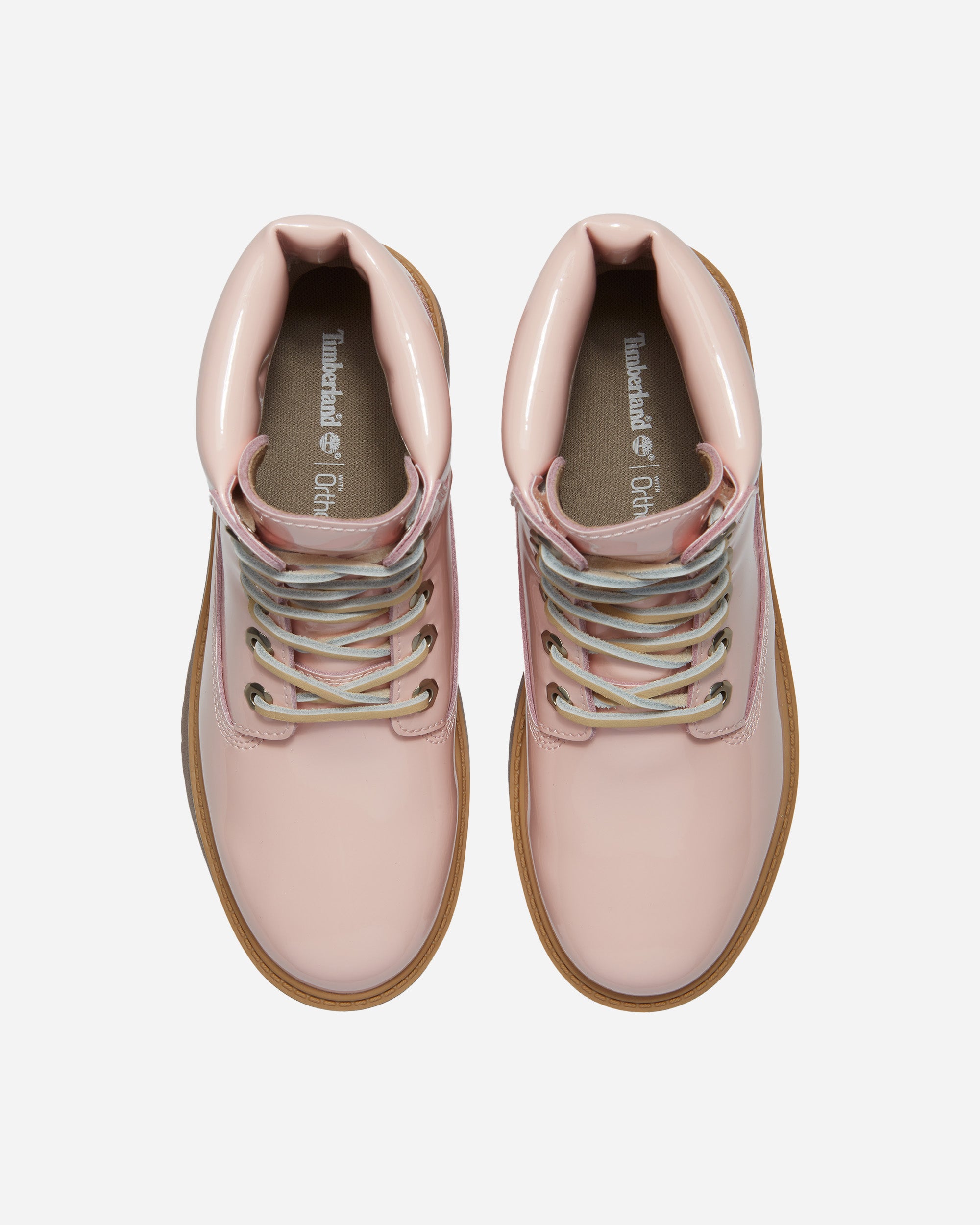 Timberland Stone Streen 6 Inch Lace Up Waterproof Boot LIGHT PINK PATENT TB0A2H3CA5H1
