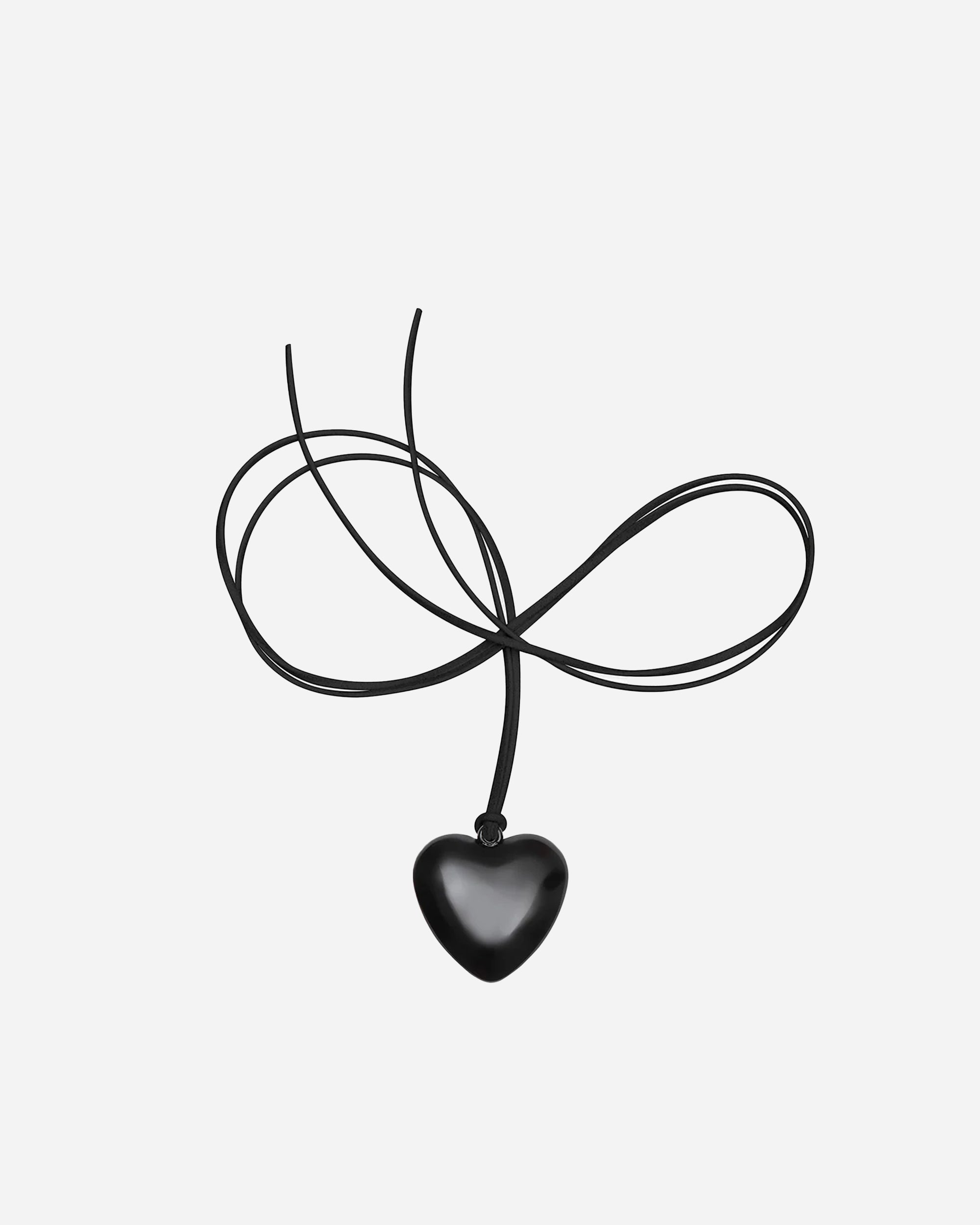 THE GOOD STATEMENT Small Heart Necklace Black TGS-A-24