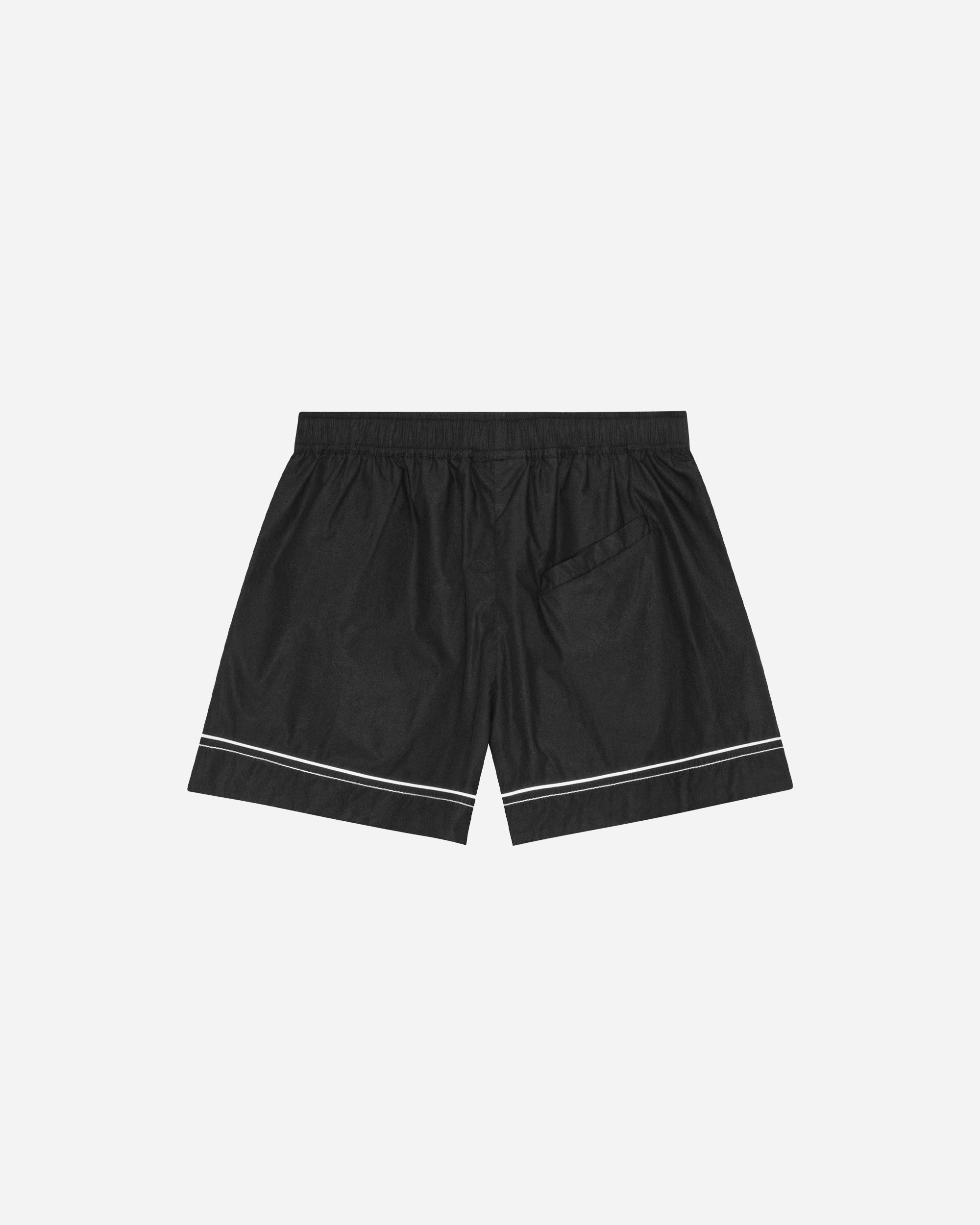 GANNI Cotton Poplin Elasticated Shorts Black W0504