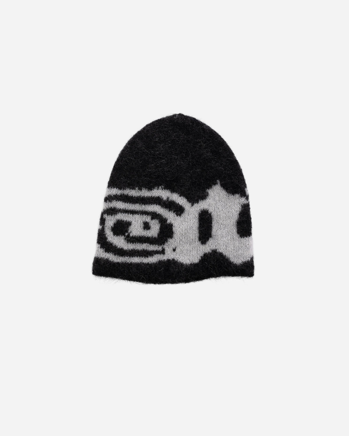 ROA Vortex Mohair Beanie Black White YBUW2101YA19-Black