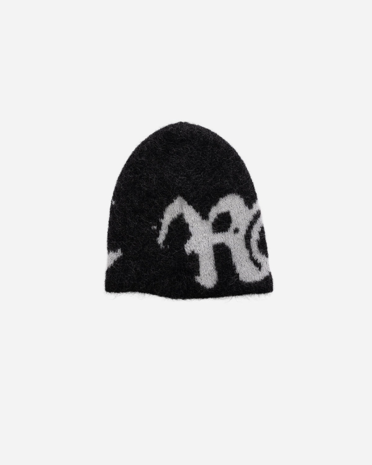 ROA Vortex Mohair Beanie Black White YBUW2101YA19-Black