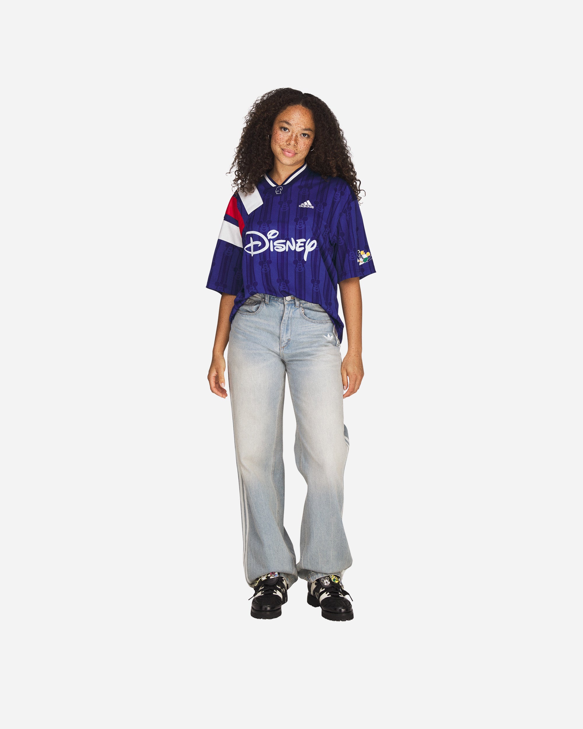 adidas Originals adidas Originals x Brain Dead x Disney Football Jersey VICBLU KR5194