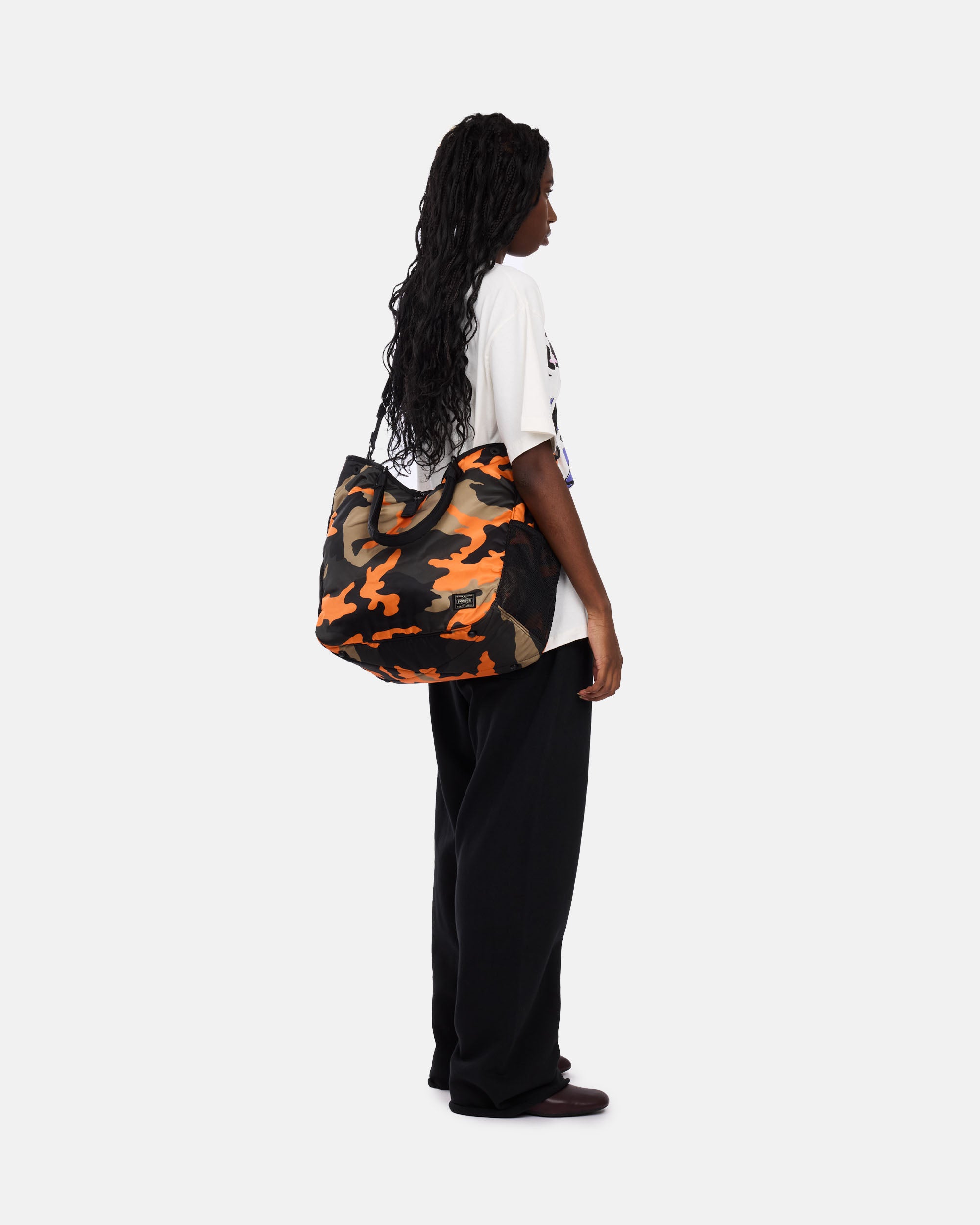 Porter Yoshida & Co. Ps Camo 2way Tote Bag WOODLAND ORANGE 384-08300-23