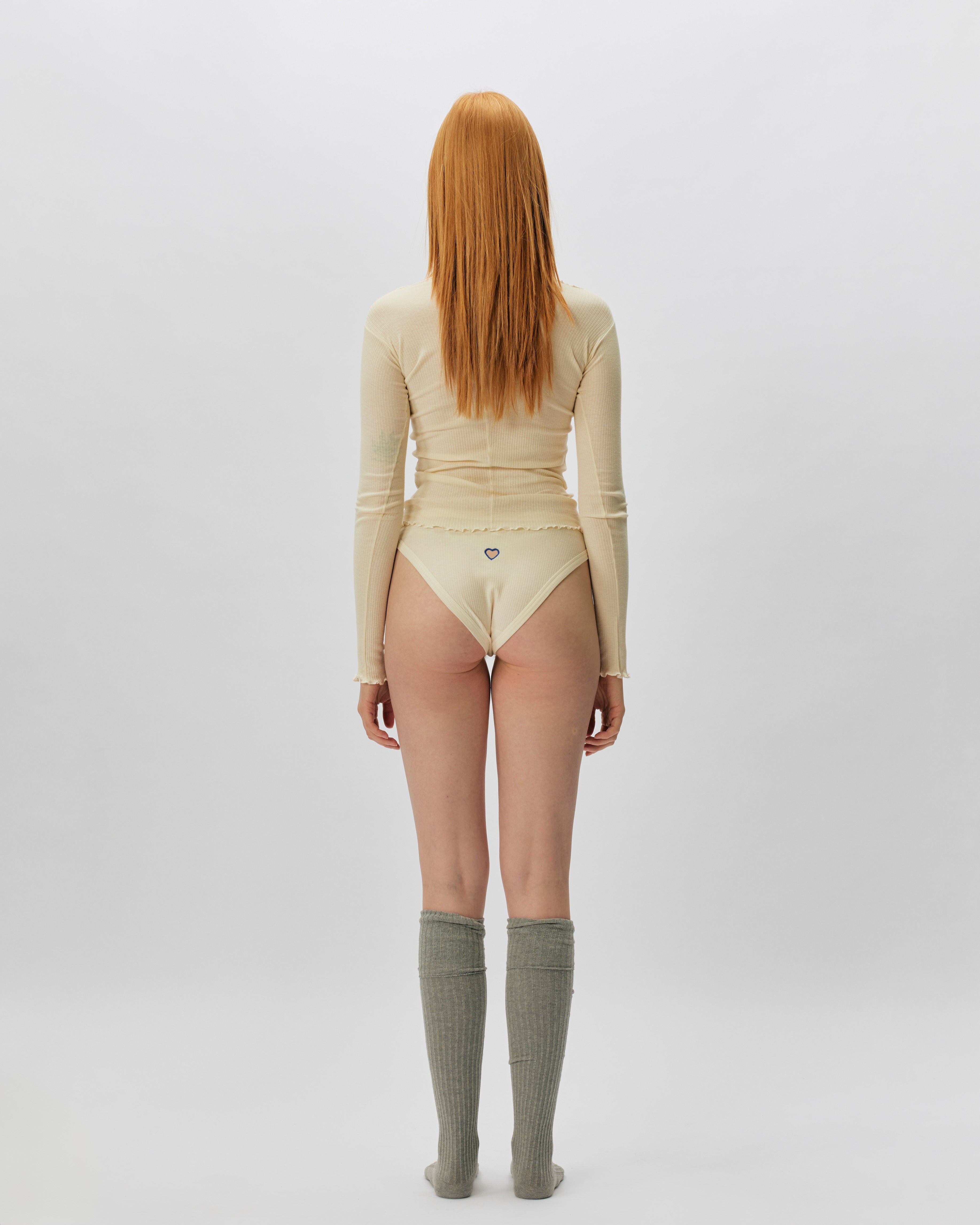 Baserange Heart Bell Pants UNDYED UNHB-RB-SU24-UNDYED