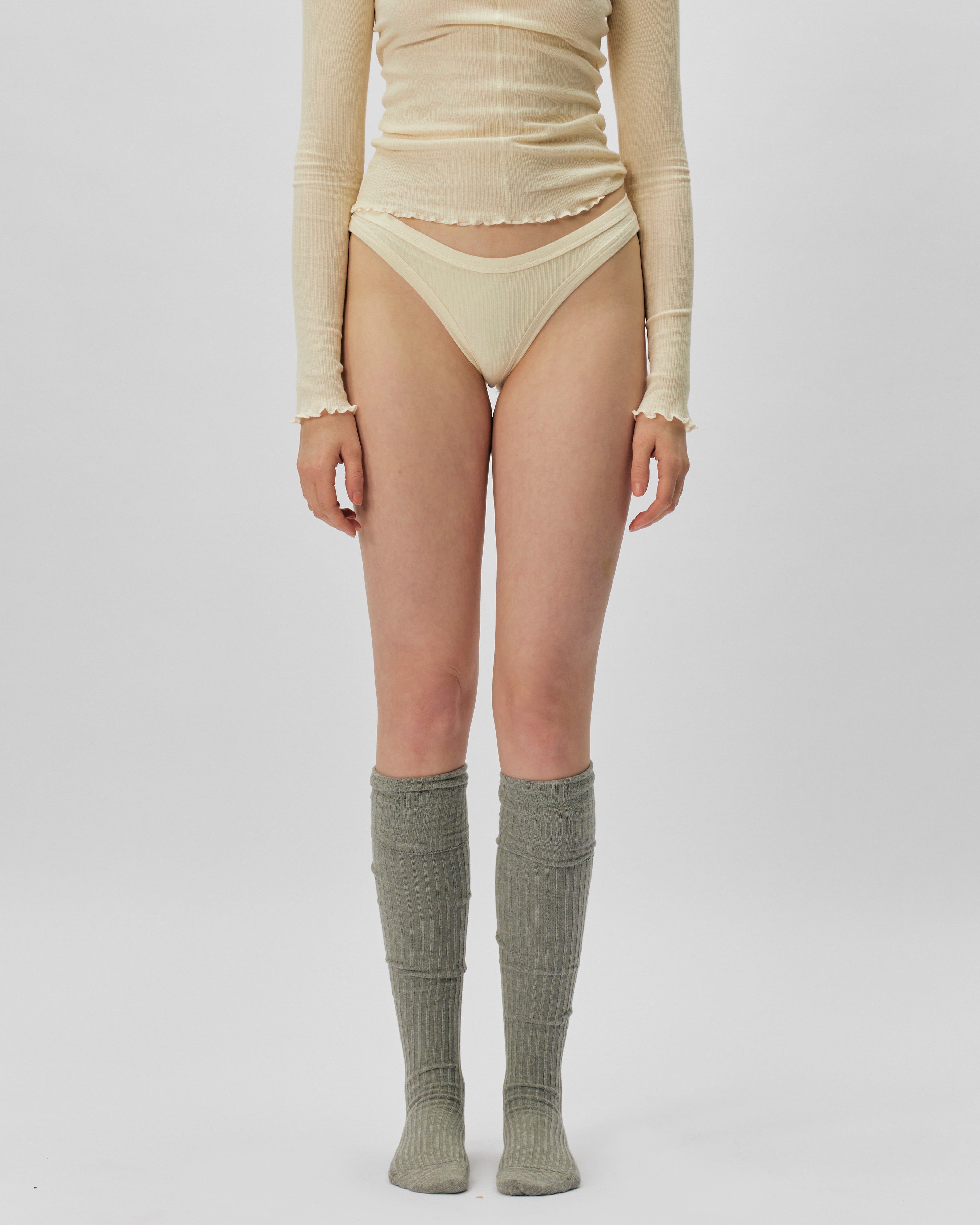 Baserange Heart Bell Pants UNDYED UNHB-RB-SU24-UNDYED