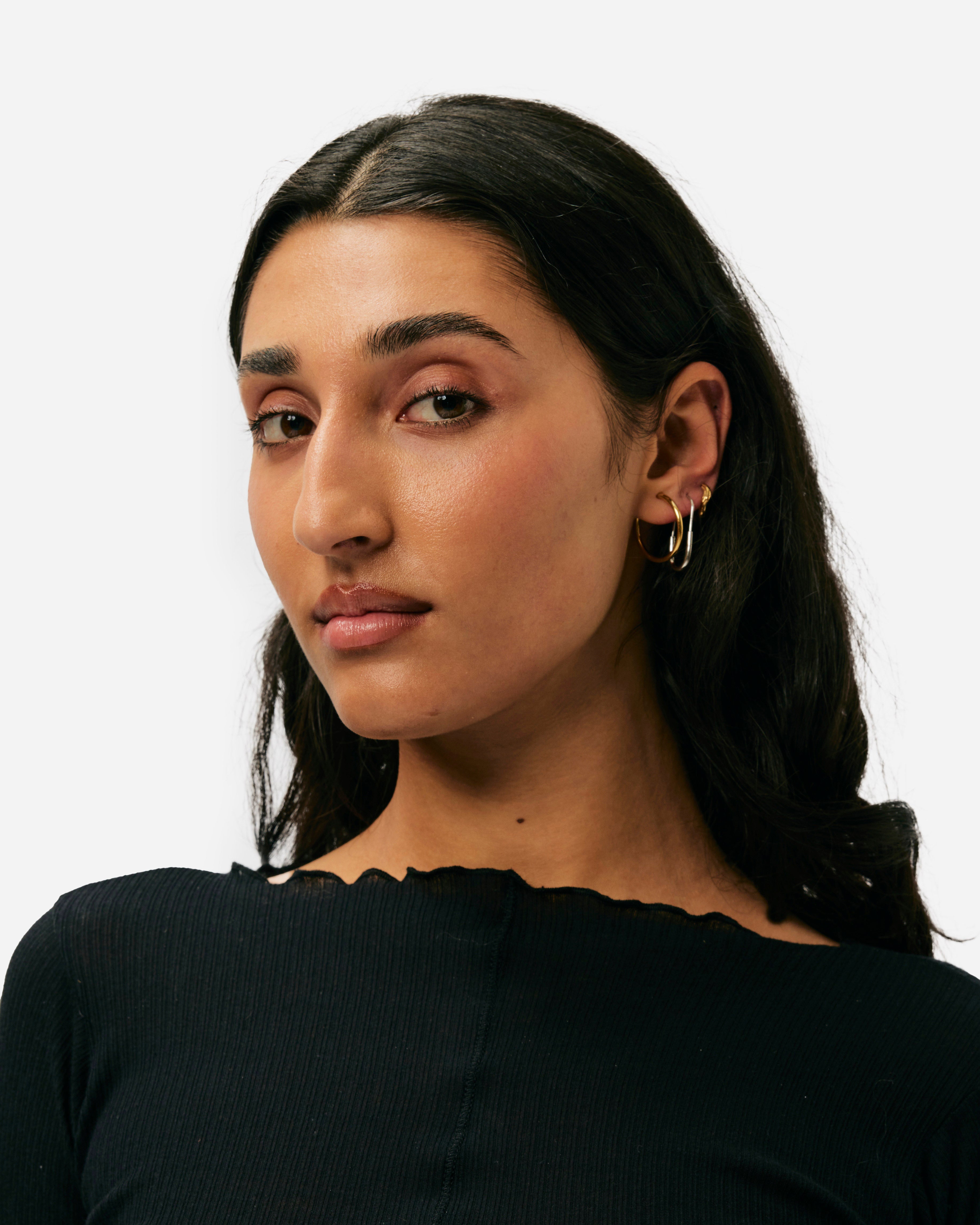 Maria Black Chance Mini Earring Silver 100581