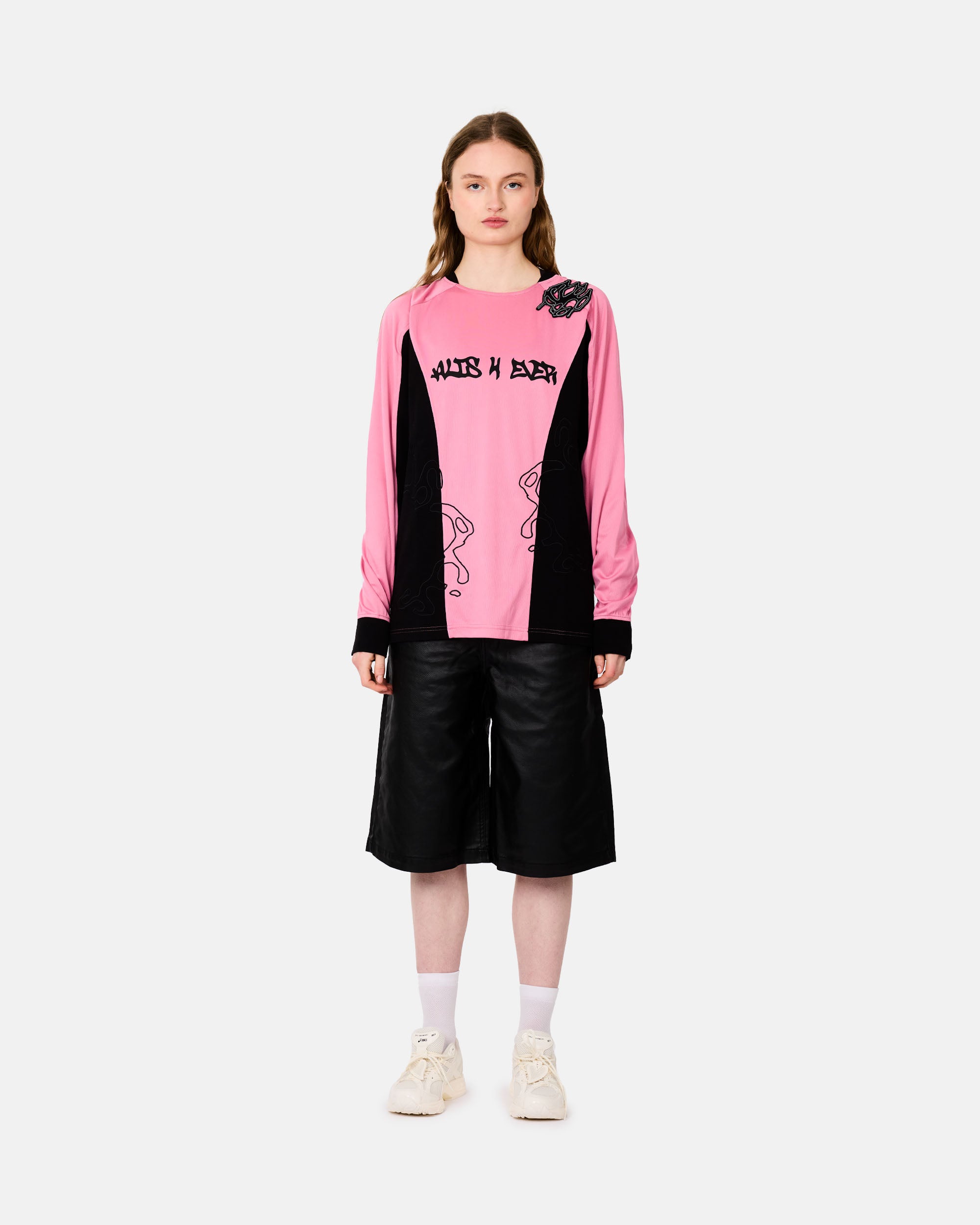 ALIS Coen Long Sleeve 2-Layer Jersey Black / Pink 101-34