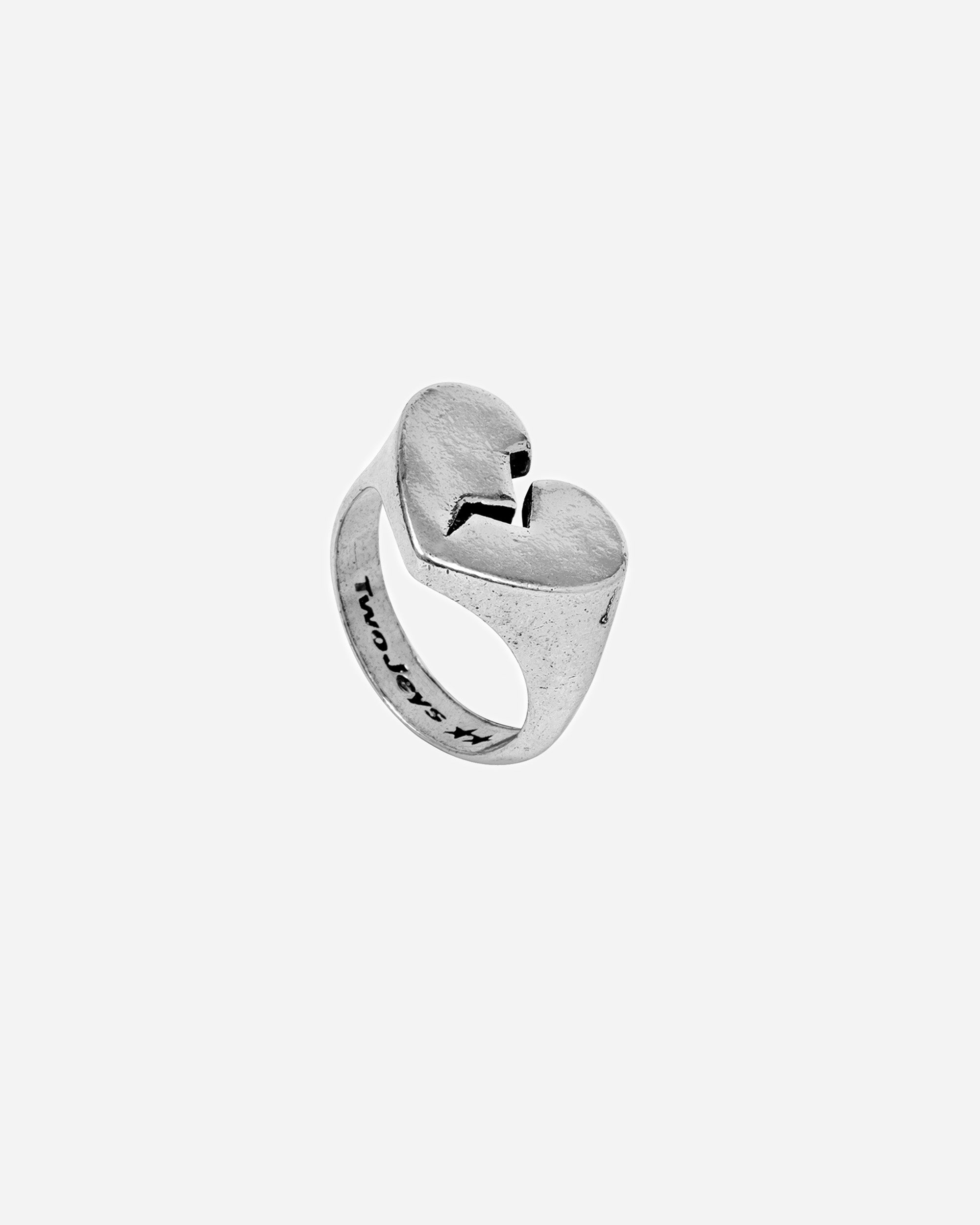 TwoJeys Broken Hart Ring SILVER 101301001