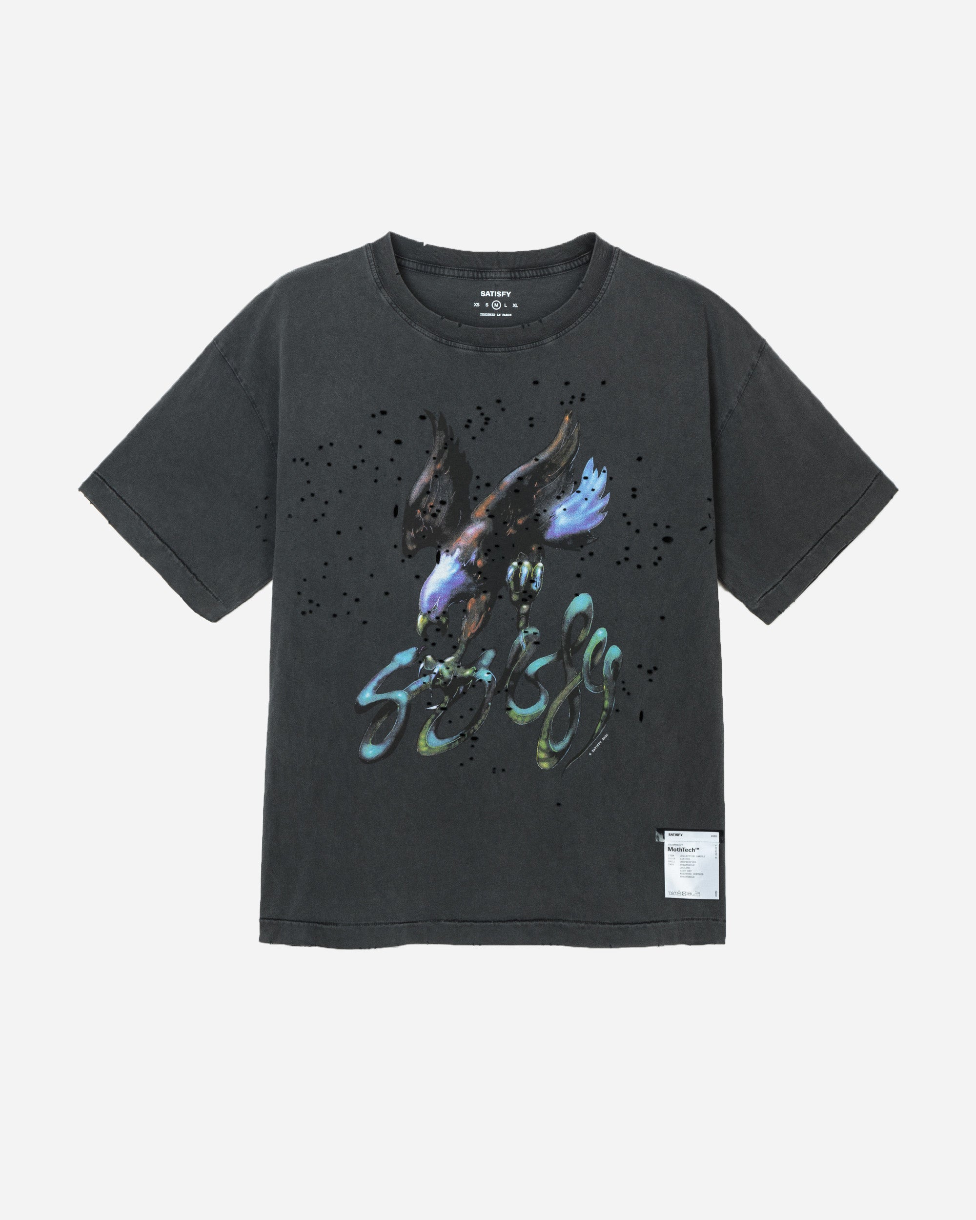 Satisfy MothTech T-Shirt  Aged Black Eagle 11006-00A35