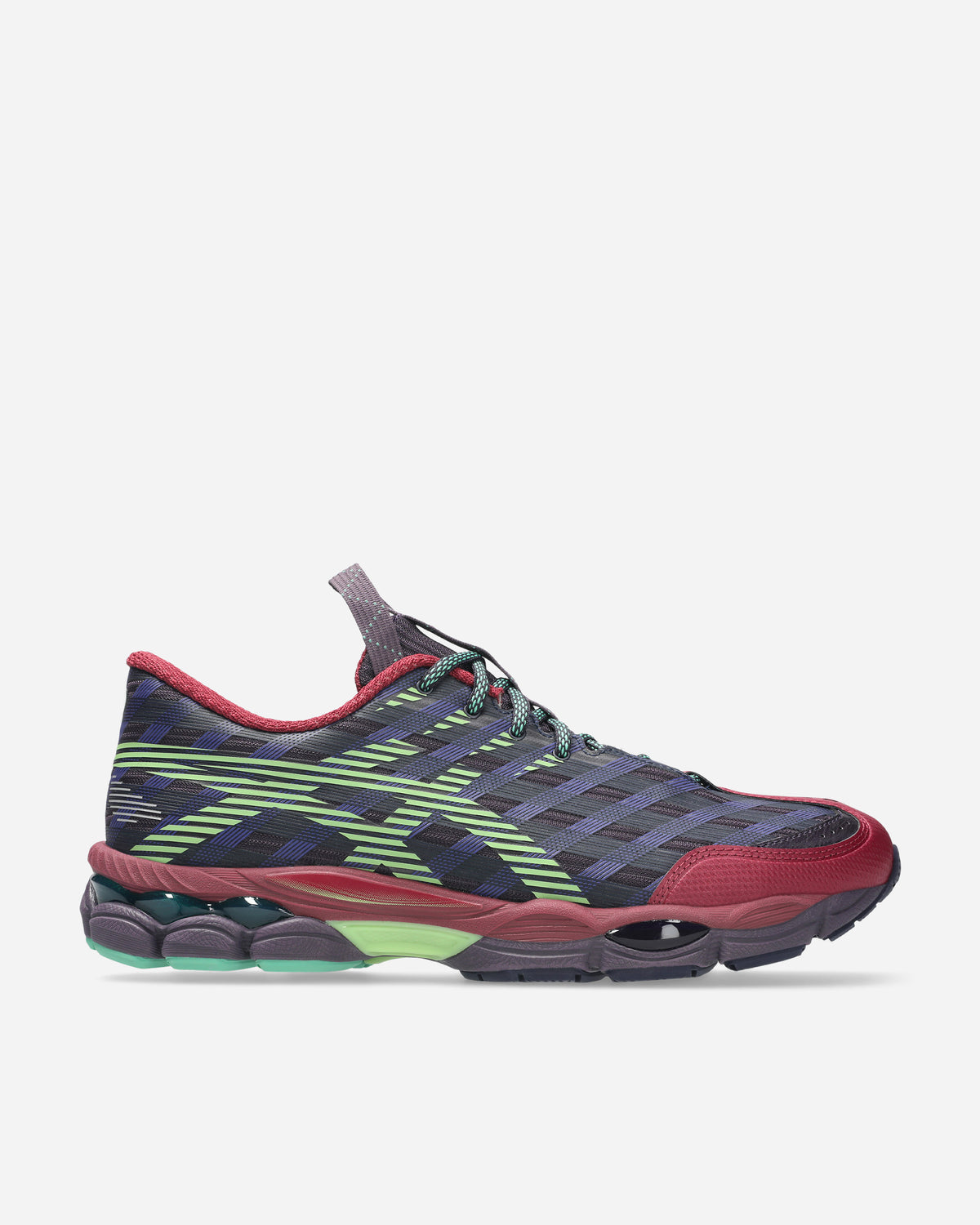 Gel-SJ33 ASICS SportStyle x Kiko Curation US8-S GEL-SJ33 DEEP PLUM/FRESH GRASS 1203B116-500