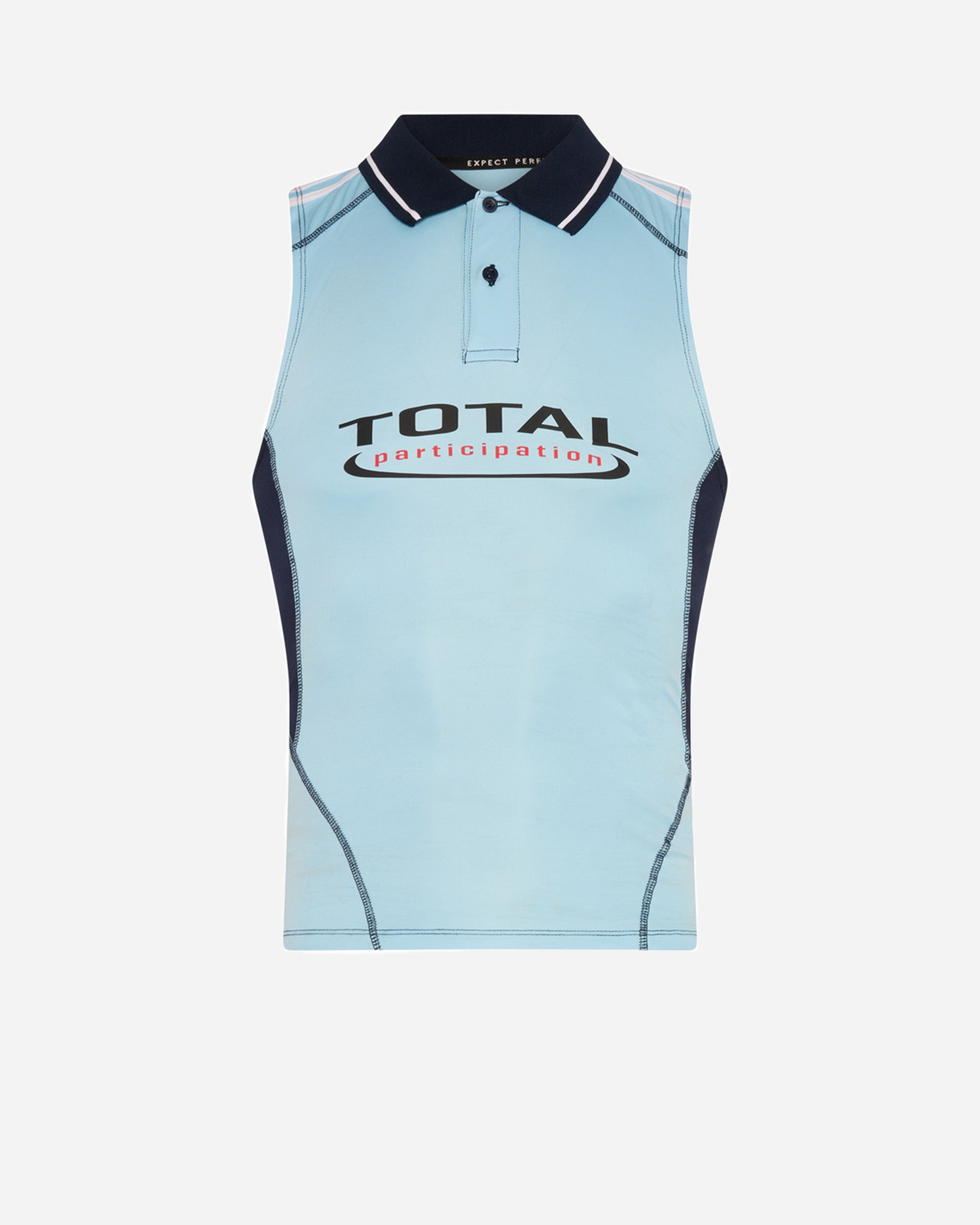 Martine Rose Shrunken Stretch Football Vest BLUE LIGHT BLUE BLU  125JT15523