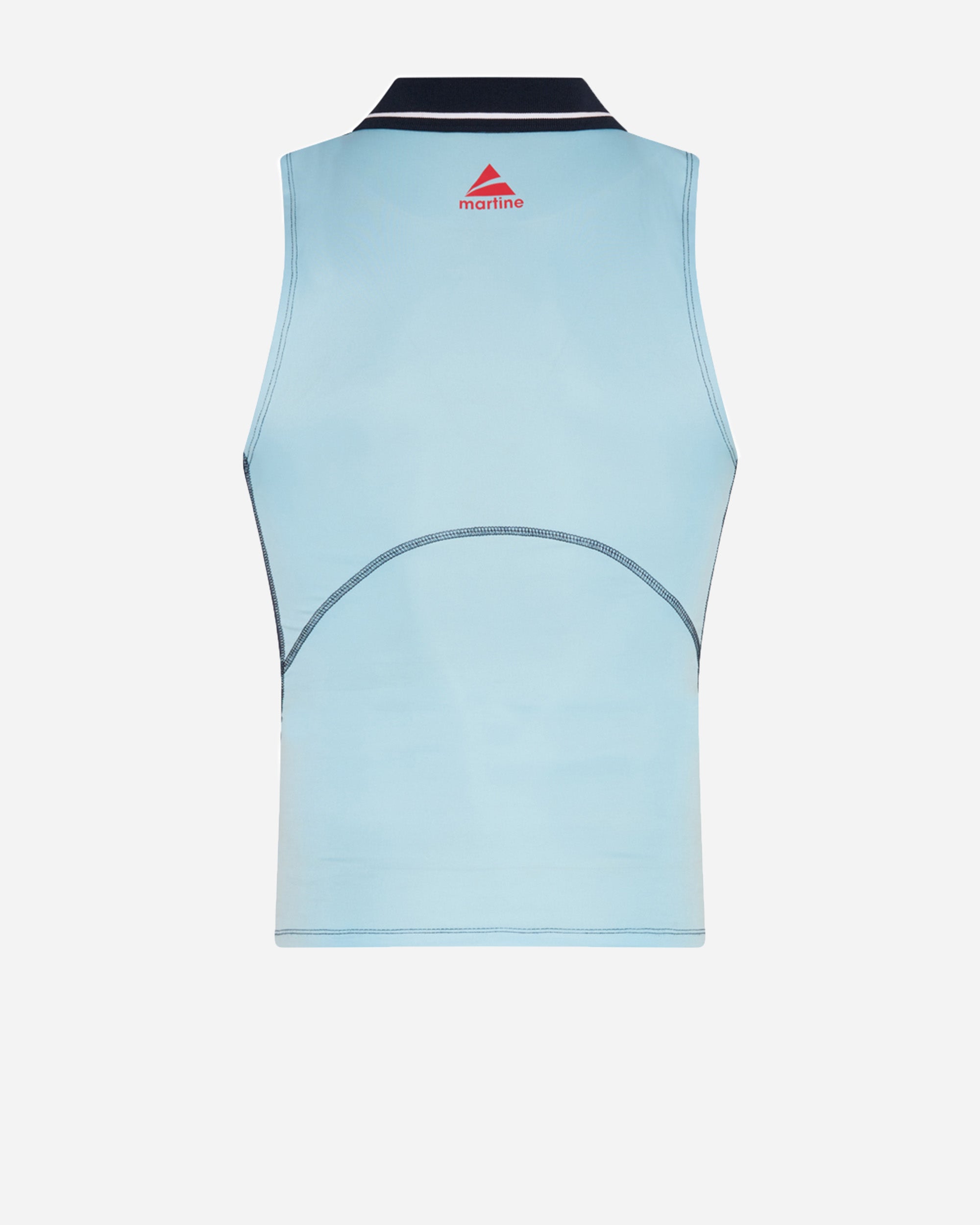 Martine Rose Shrunken Stretch Football Vest BLUE LIGHT BLUE BLU  125JT15523