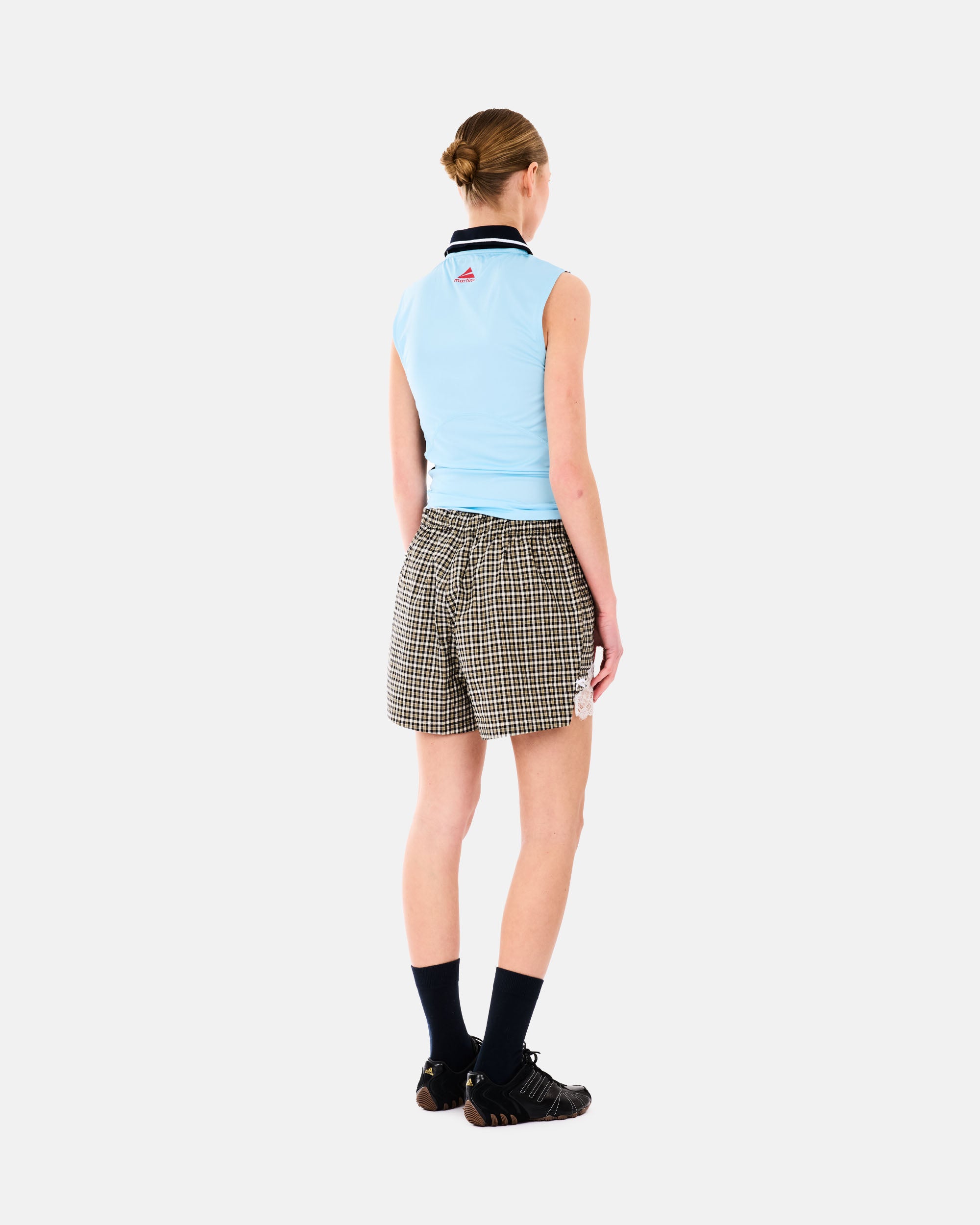 Martine Rose Shrunken Stretch Football Vest BLUE LIGHT BLUE BLU  125JT15523