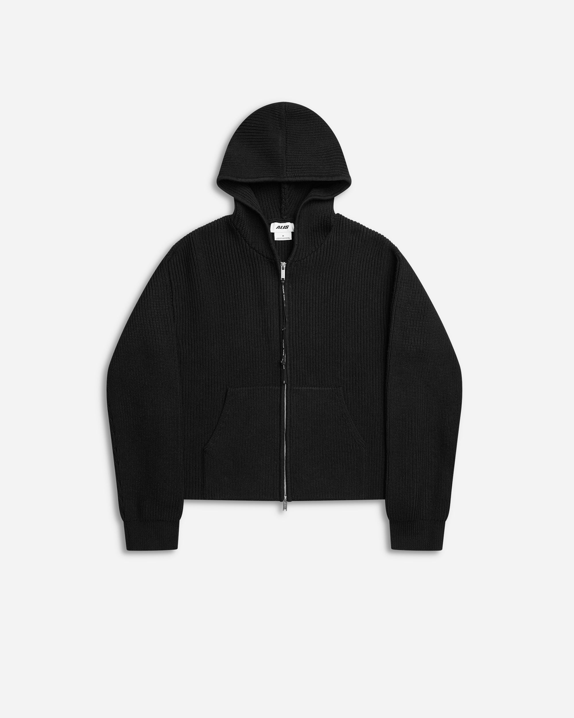 Barian Ribbed Knit Hoodie