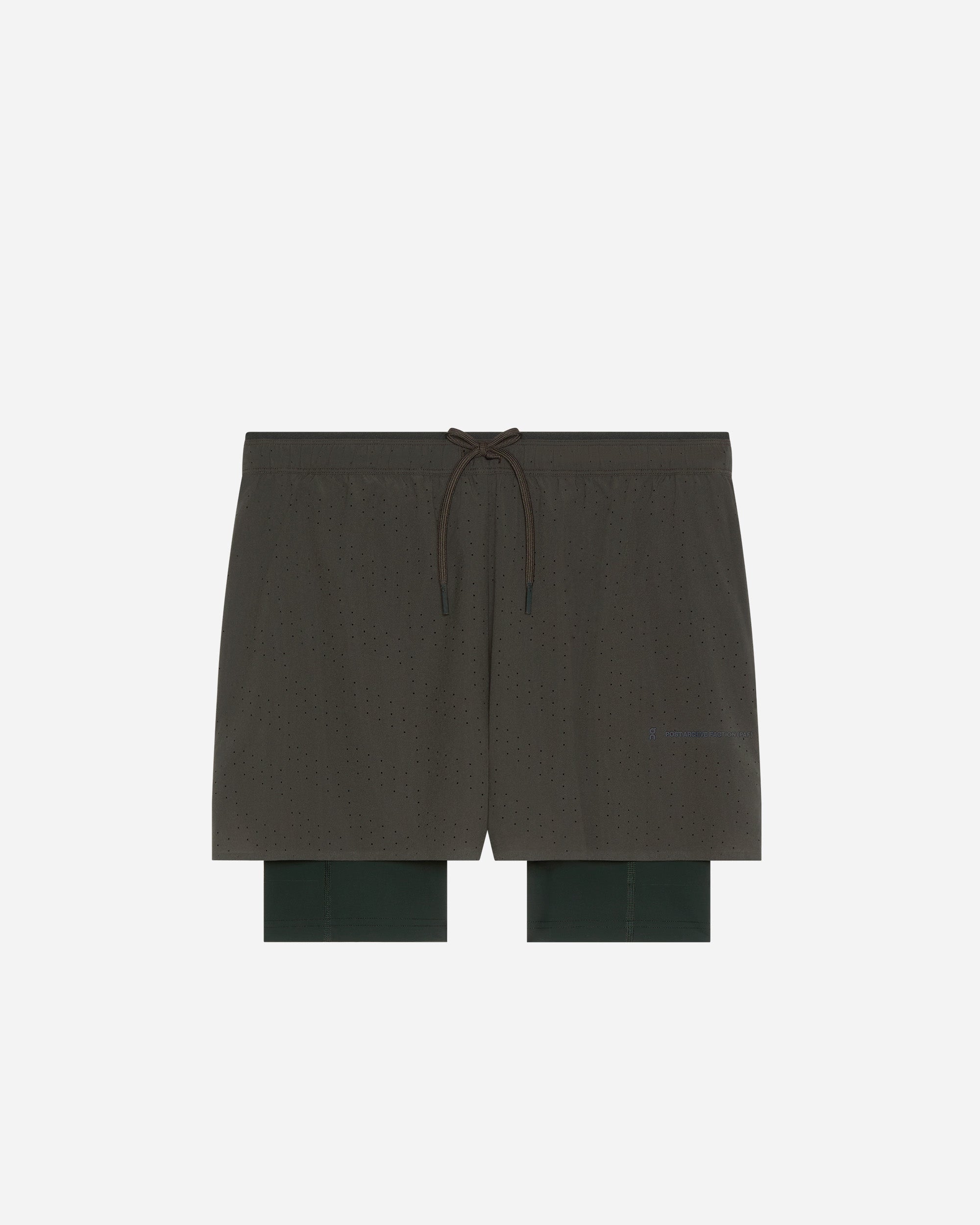 On On x PAF Zero 2-in-1 Shorts Molasses | Black 1MG11054785